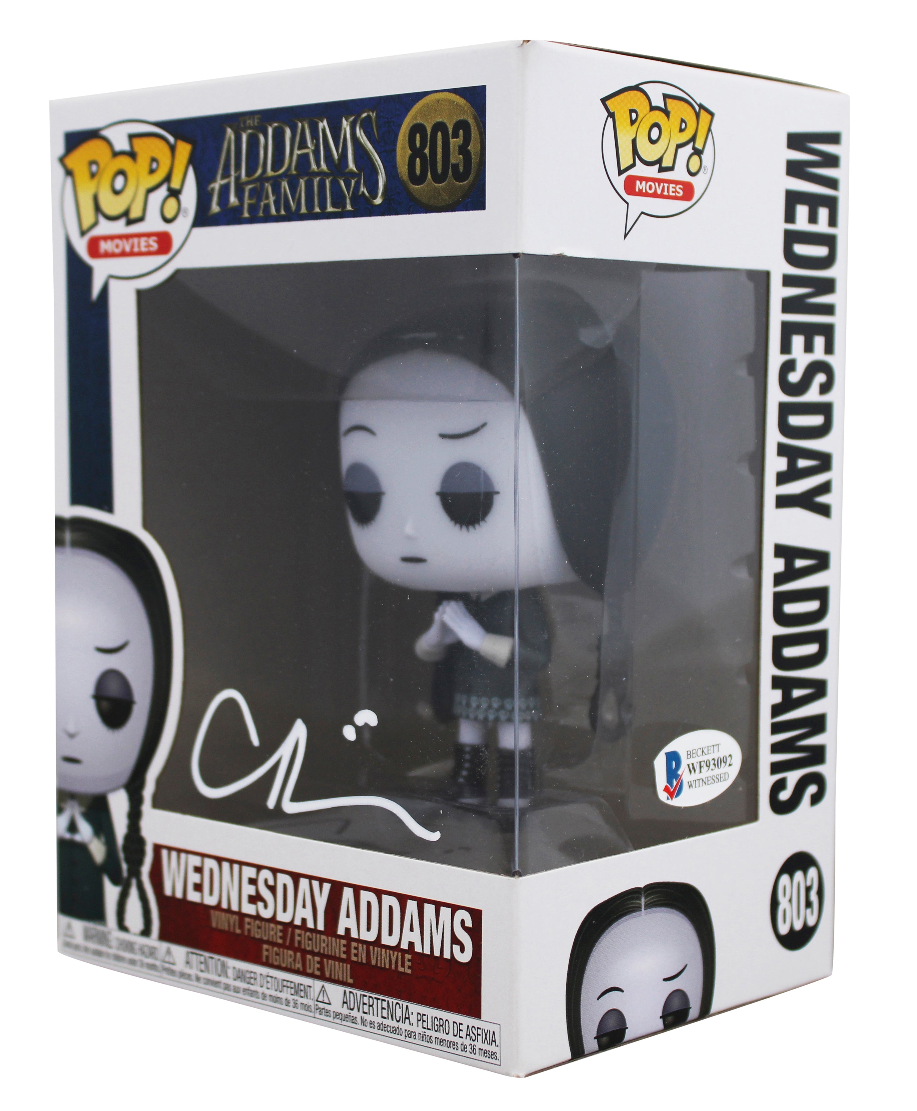 Christina Ricci The Addams Family Signed #803 Funko Pop Figure BAS #WF93092