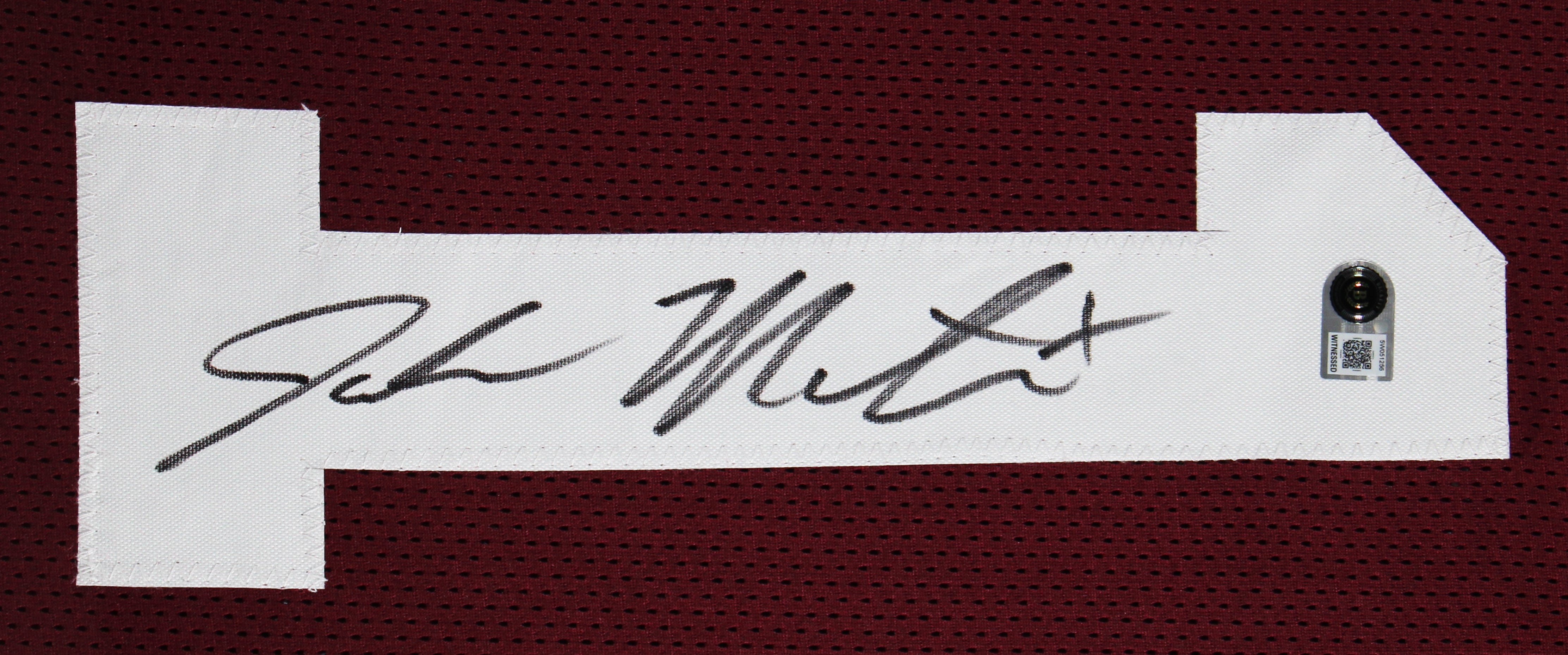 Oklahoma John Mateer Signed Maroon Pro Style Framed Jersey BAS Witnessed