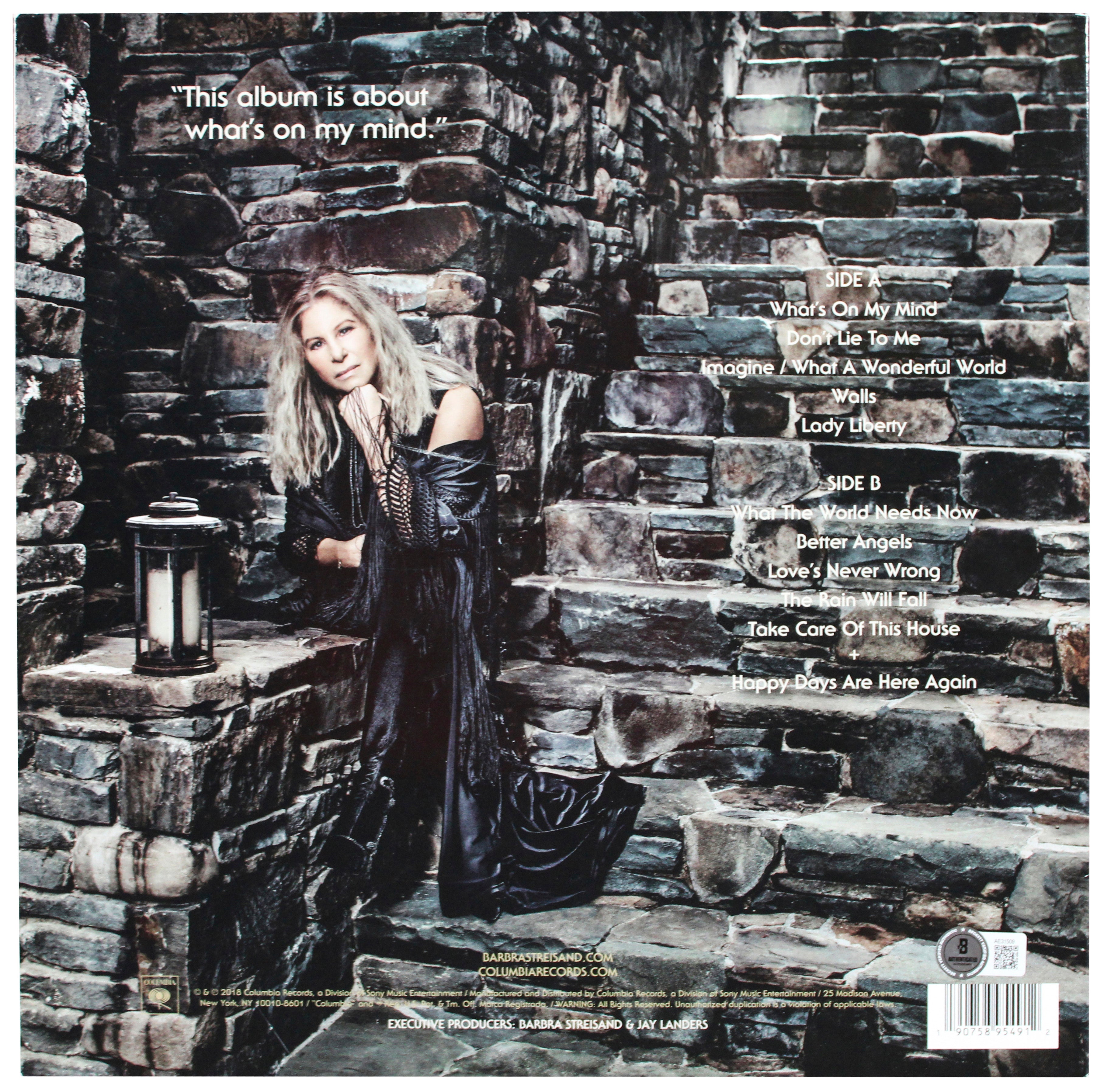 Barbra Streisand Authentic Signed Walls Album Cover Autographed BAS #AE31509