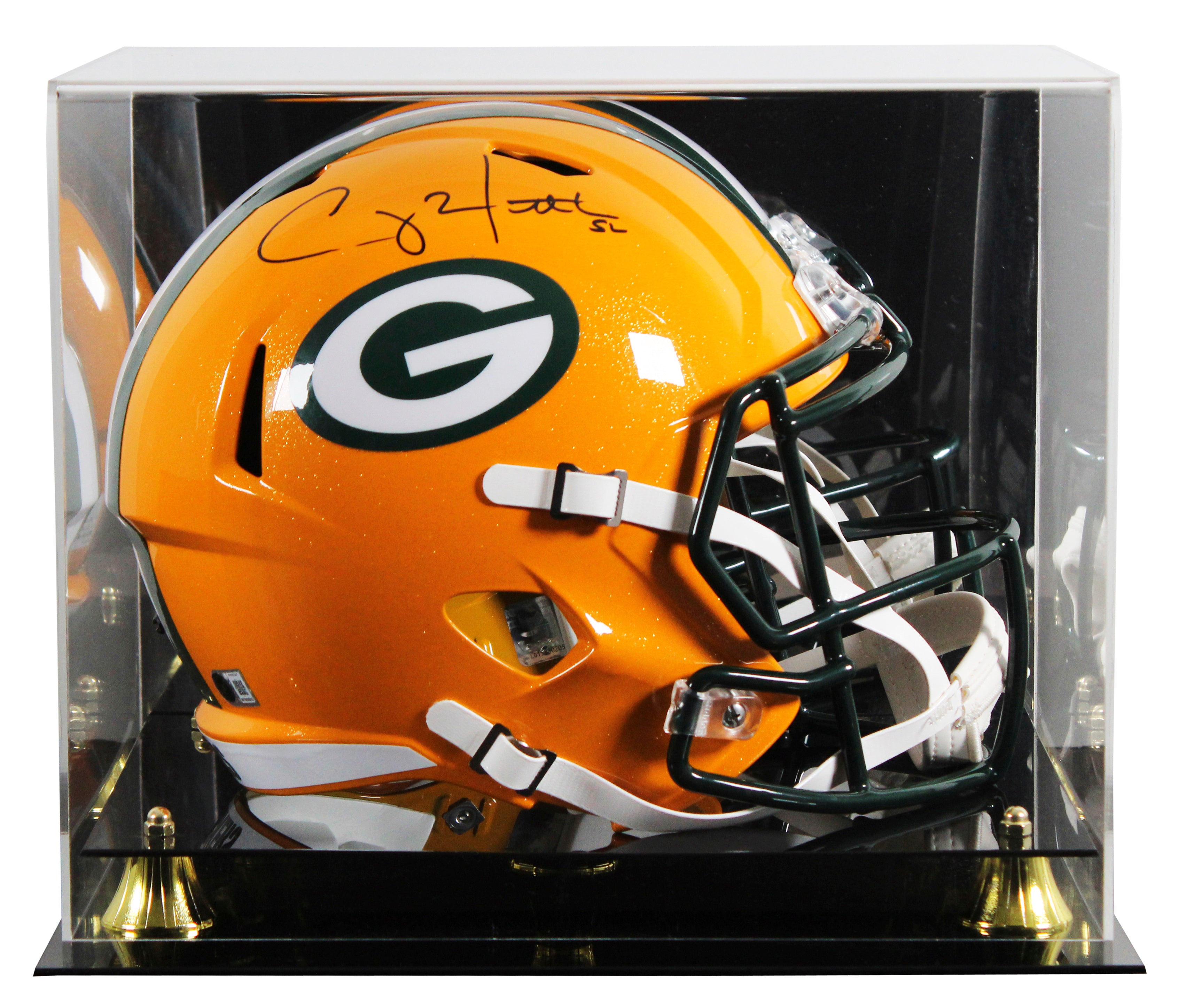 Packers Clay Matthews III Signed Full Size Speed Rep Helmet W/ Case BAS Witness