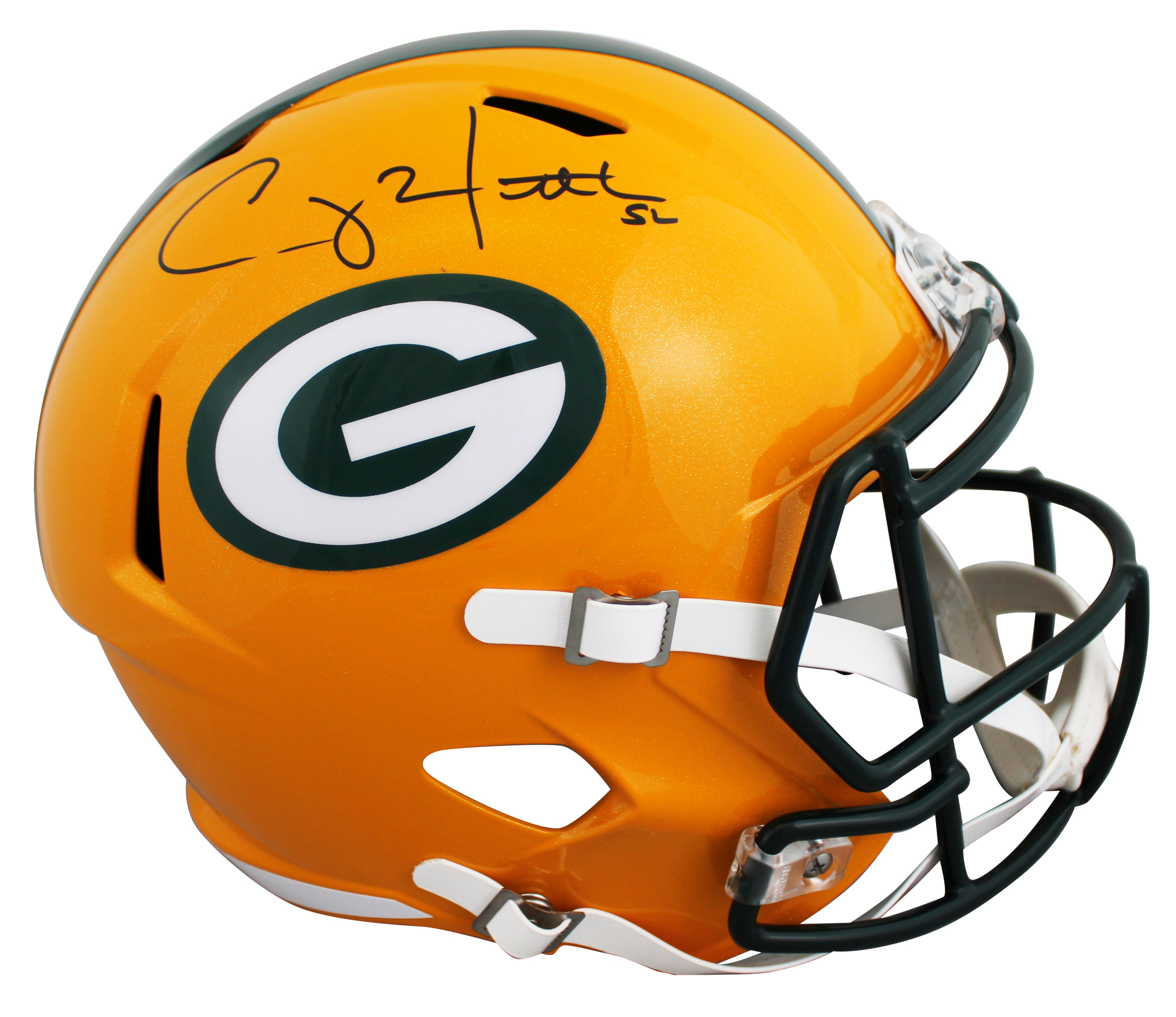 Packers Clay Matthews III Signed Full Size Speed Rep Helmet W/ Case BAS Witness