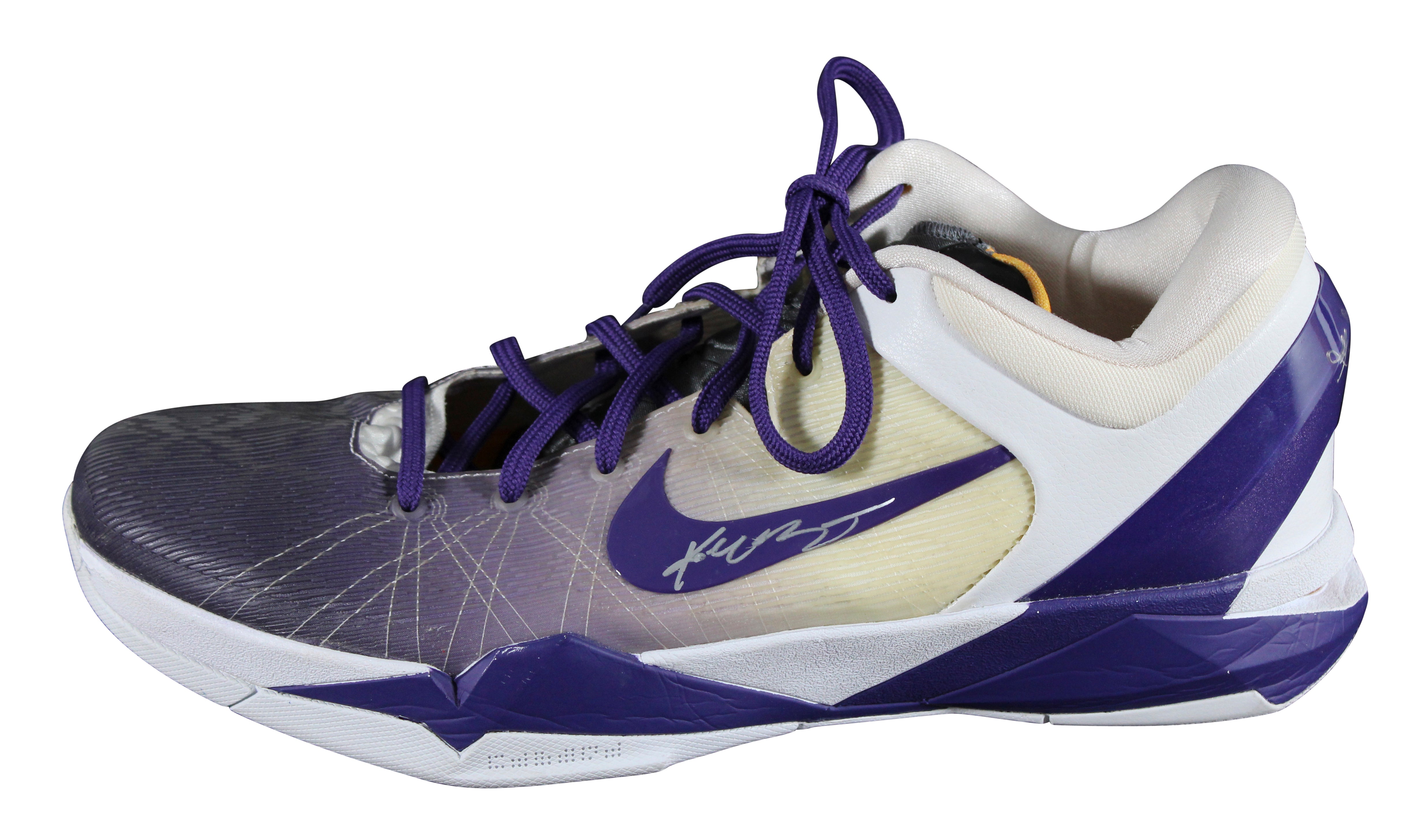 Lakers Kobe Bryant Signed 12/2/2012 Game Worn Nike Zoom Kobe VII Shoes BAS & SIA