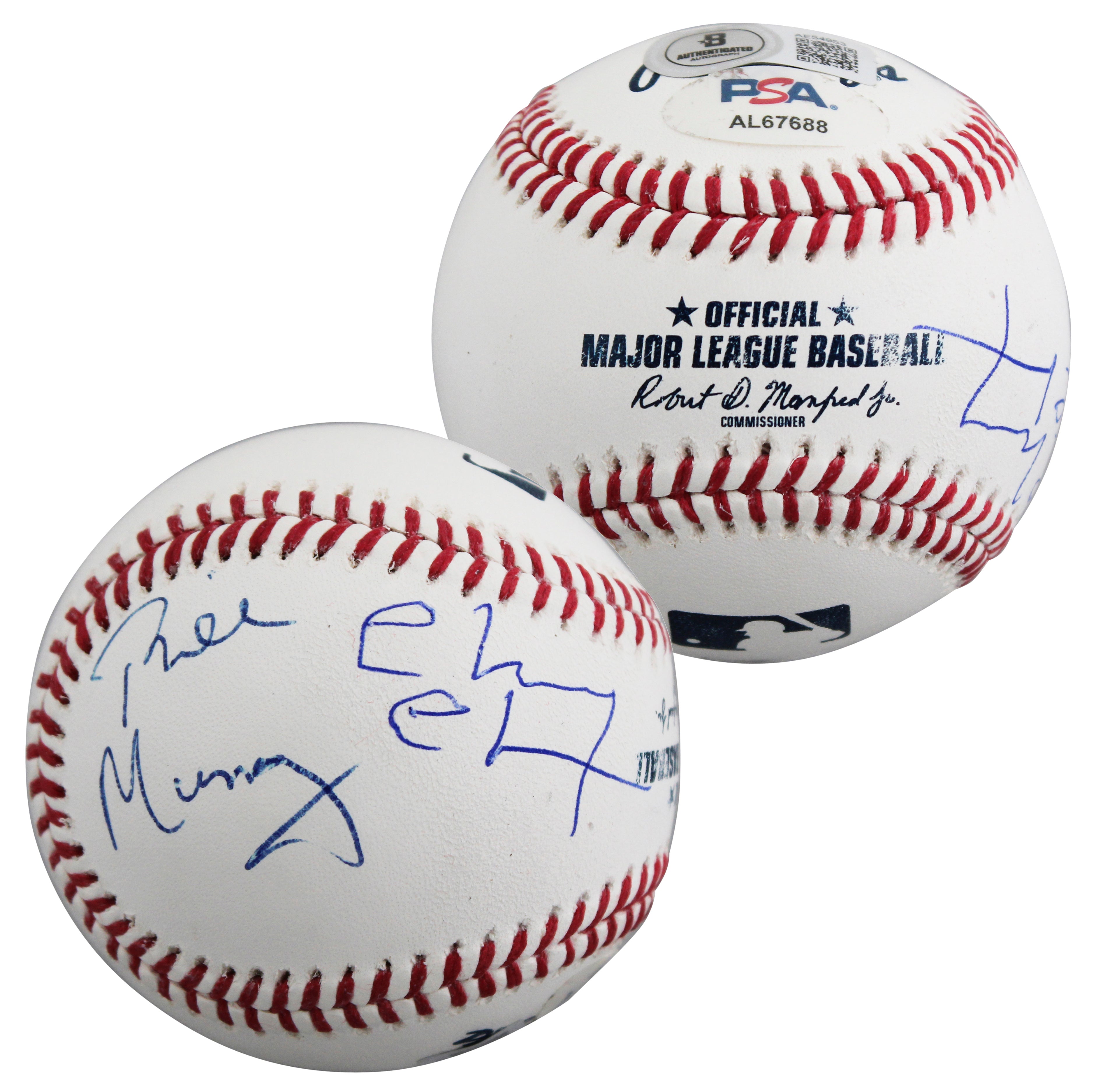 Bill Murray & Chevy Chase Caddyshack Signed Manfred OML Baseball BAS #AE54953
