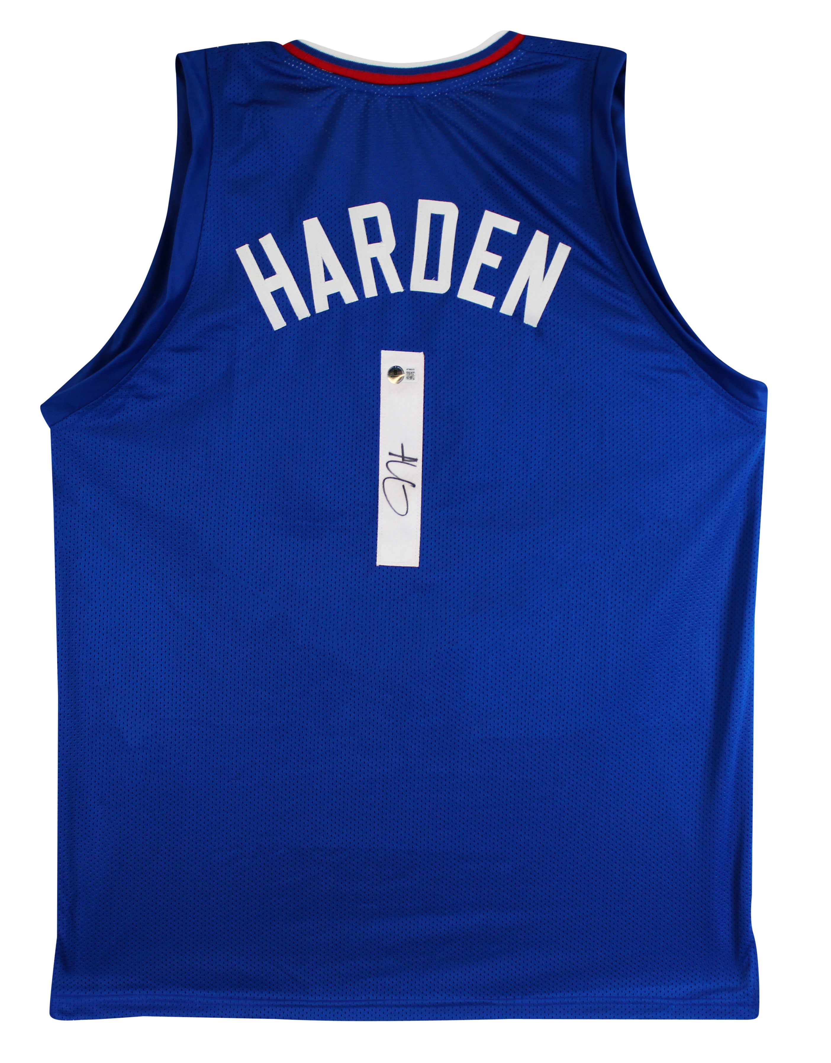 James Harden Authentic Signed Blue Pro Style Jersey Autographed BAS