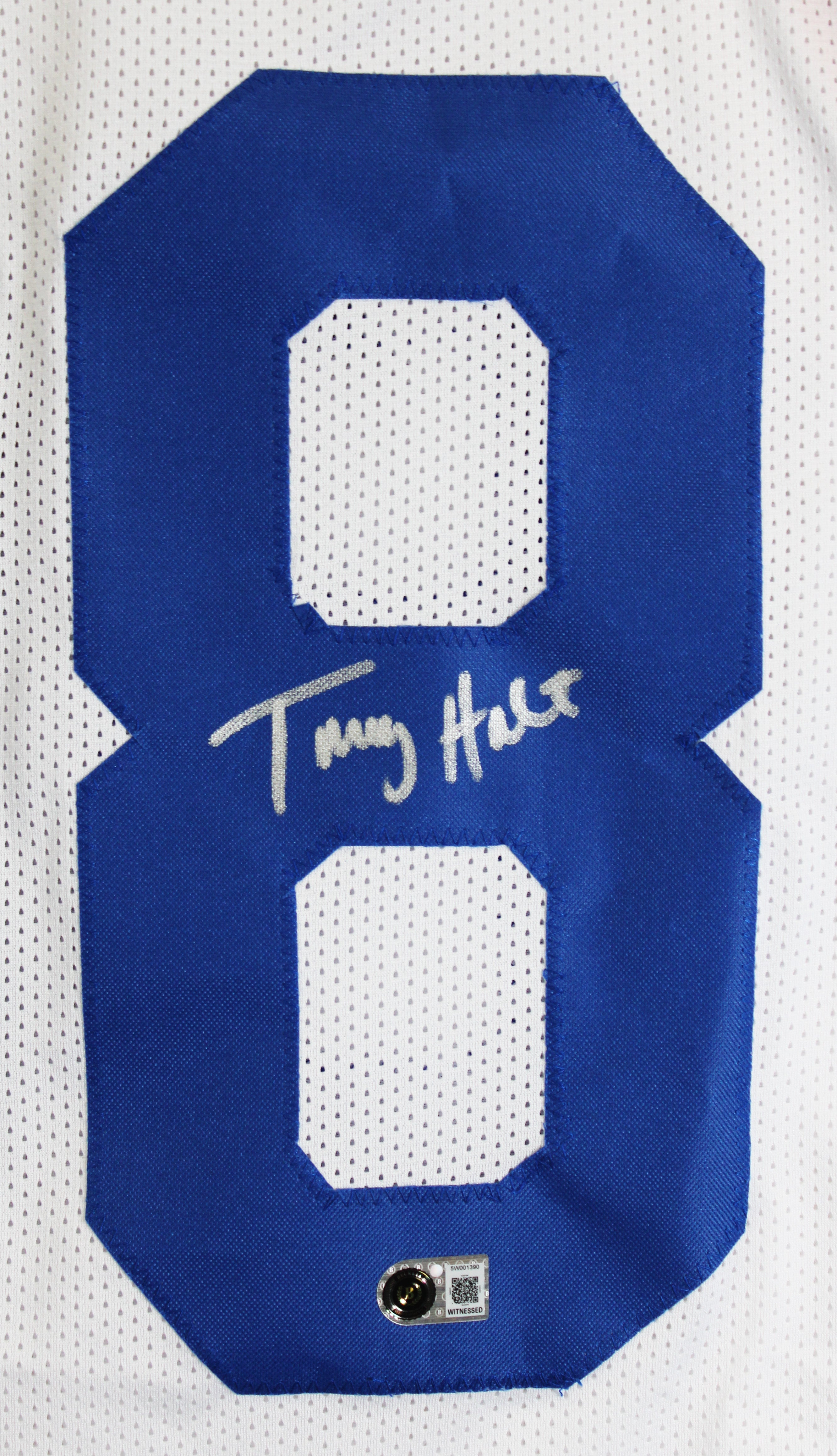Torry Holt Authentic Signed Rookie Era White Pro Style Jersey BAS Witnessed