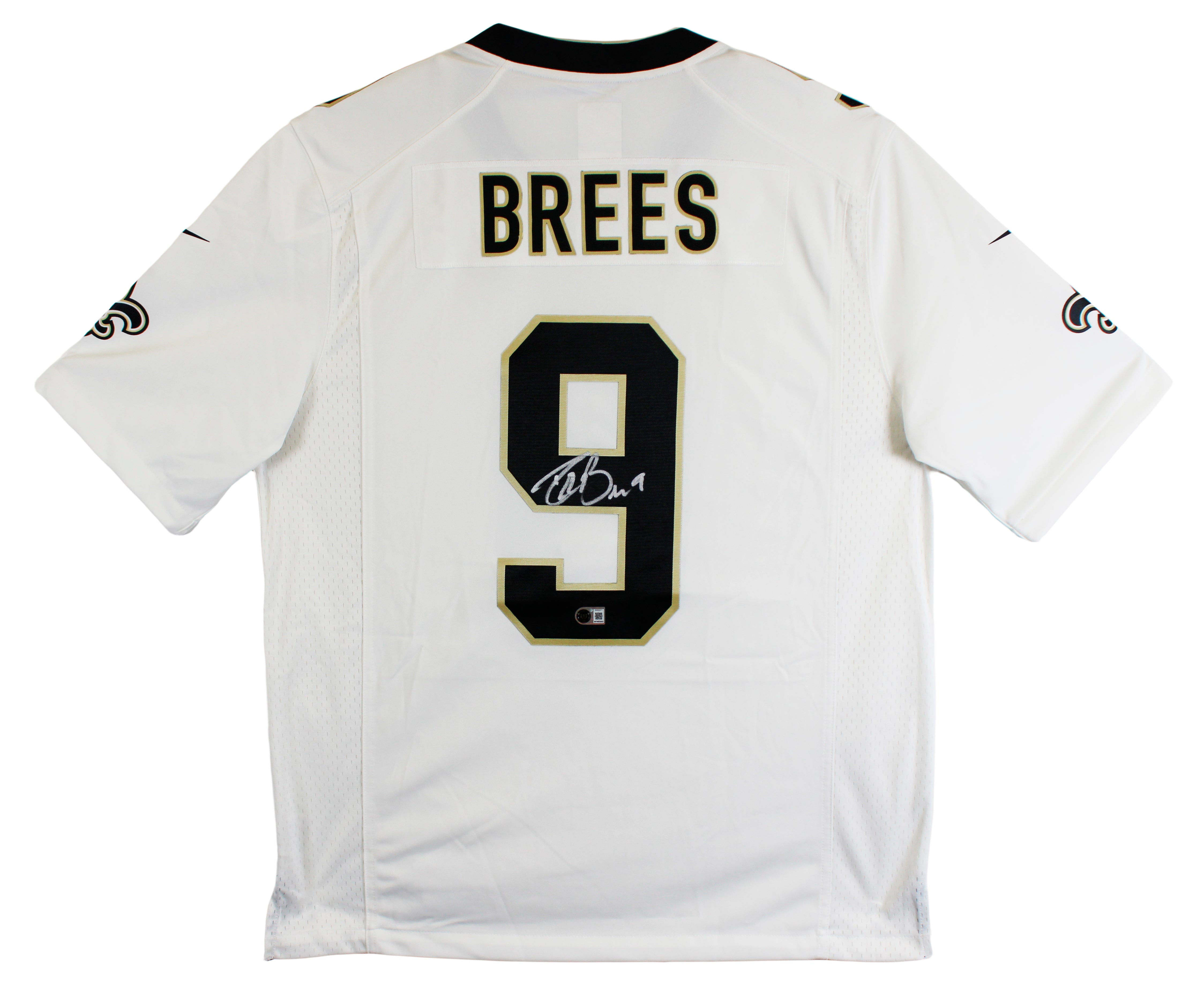 Saints Drew Brees Authentic Signed White Nike Limited Jersey BAS Witnessed