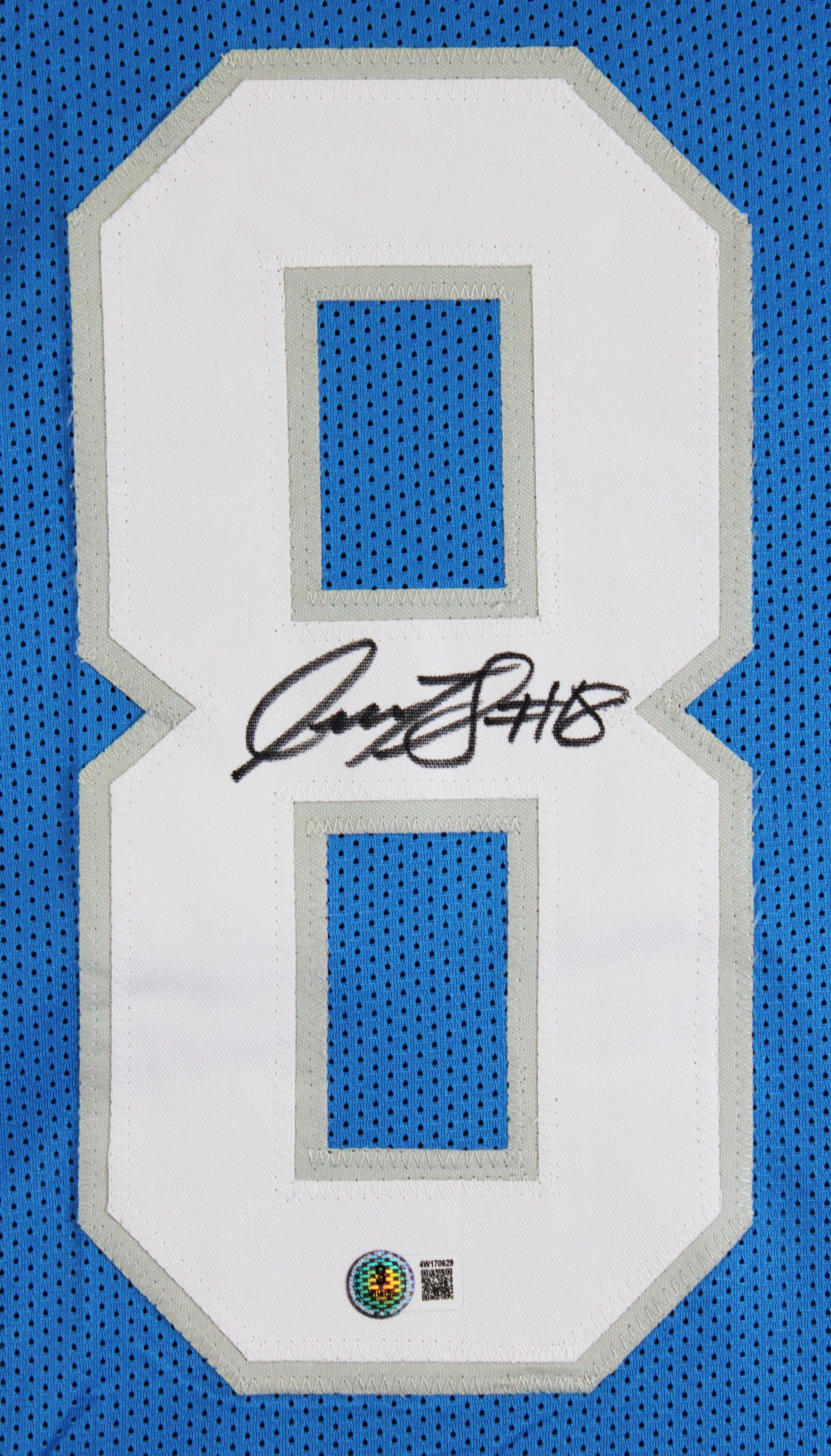 Isaac TeSlaa Authentic Signed Blue Pro Style Jersey Autographed BAS Witnessed