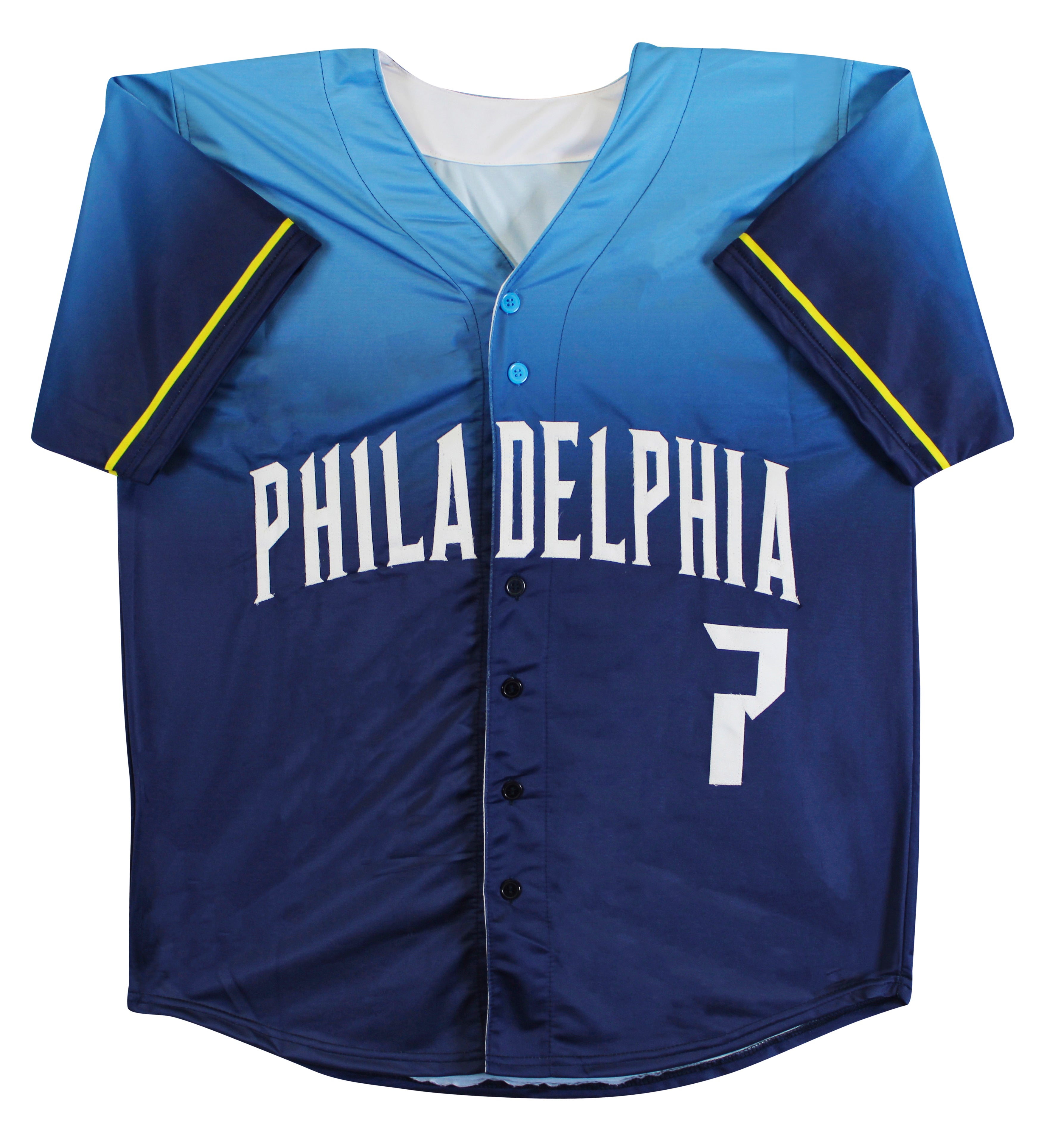 Trea Turner "Brotherly Love" Signed Light Blue Pro Style Jersey BAS Witnessed