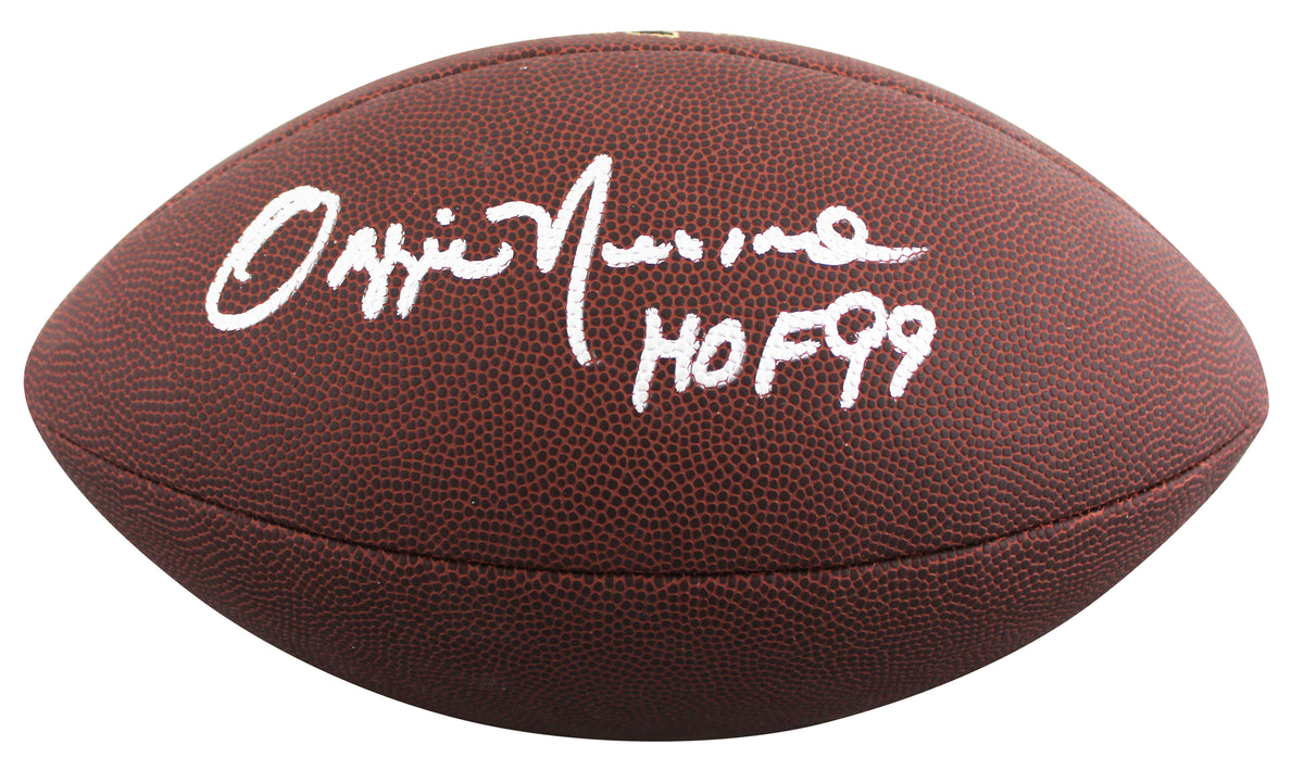 Browns Ozzie Newsome "HOF 99" Signed Wilson Super Grip Football BAS Witnessed