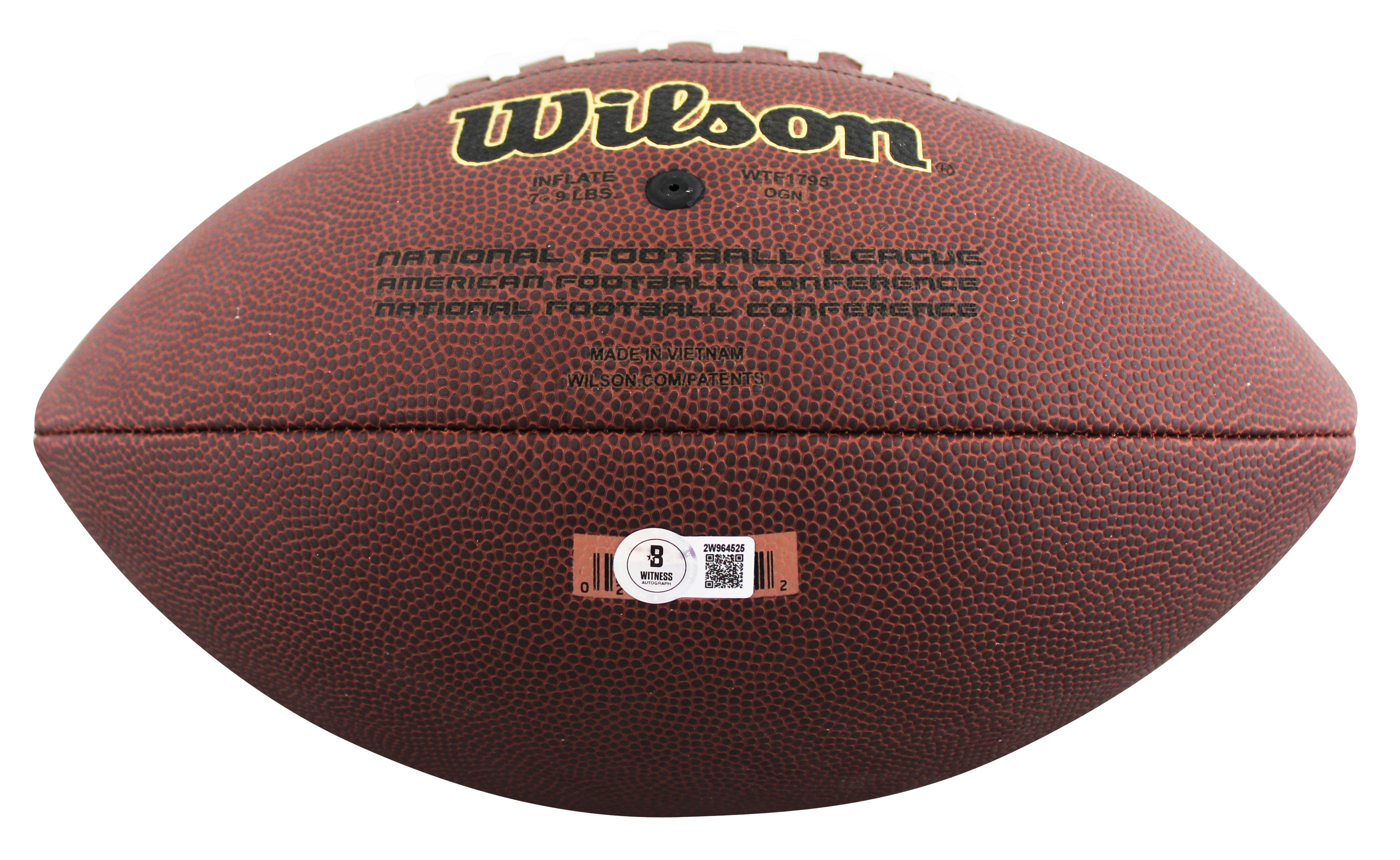Browns Ozzie Newsome "HOF 99" Signed Wilson Super Grip Football BAS Witnessed