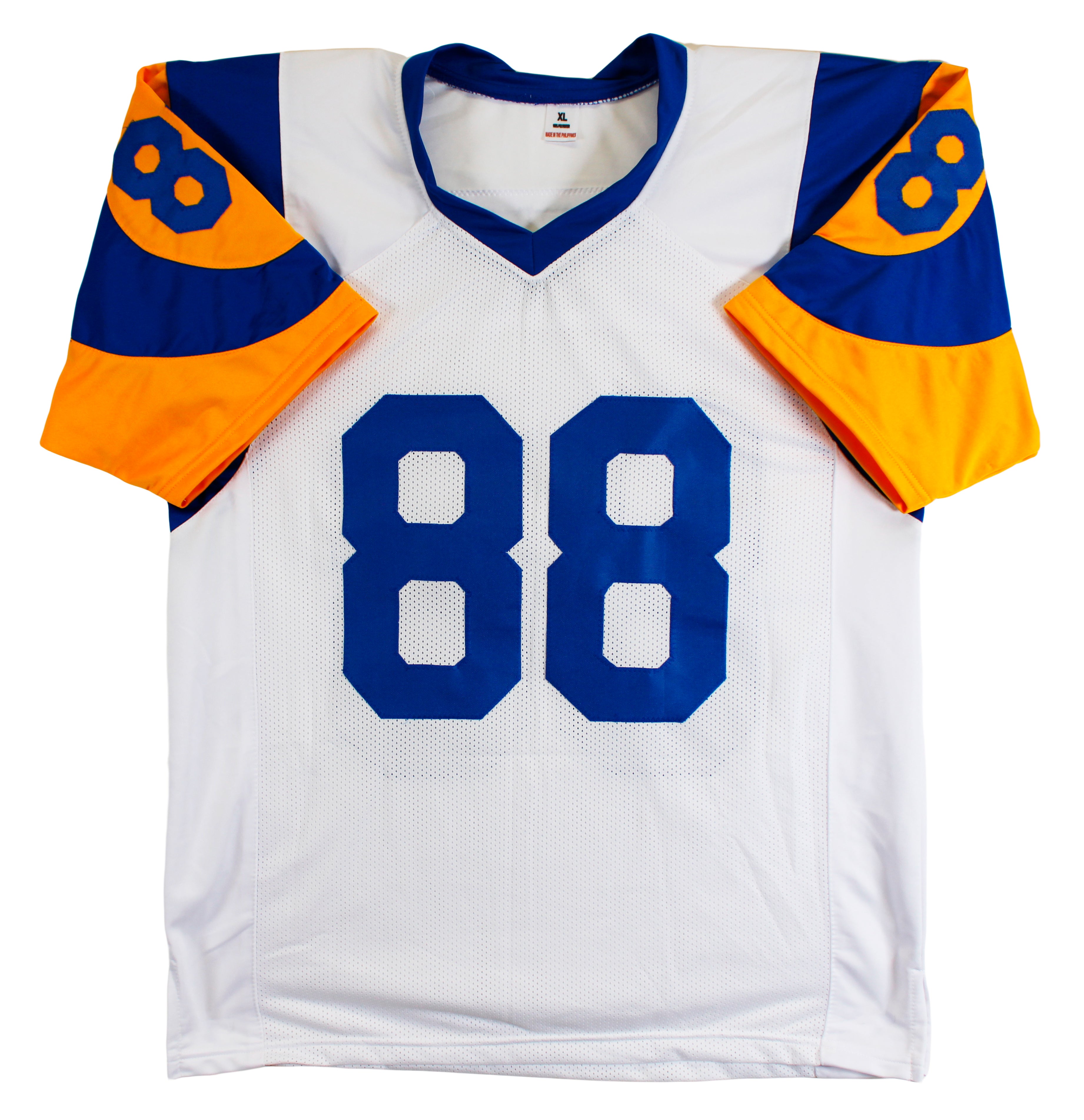Torry Holt Authentic Signed Rookie Era White Pro Style Jersey BAS Witnessed