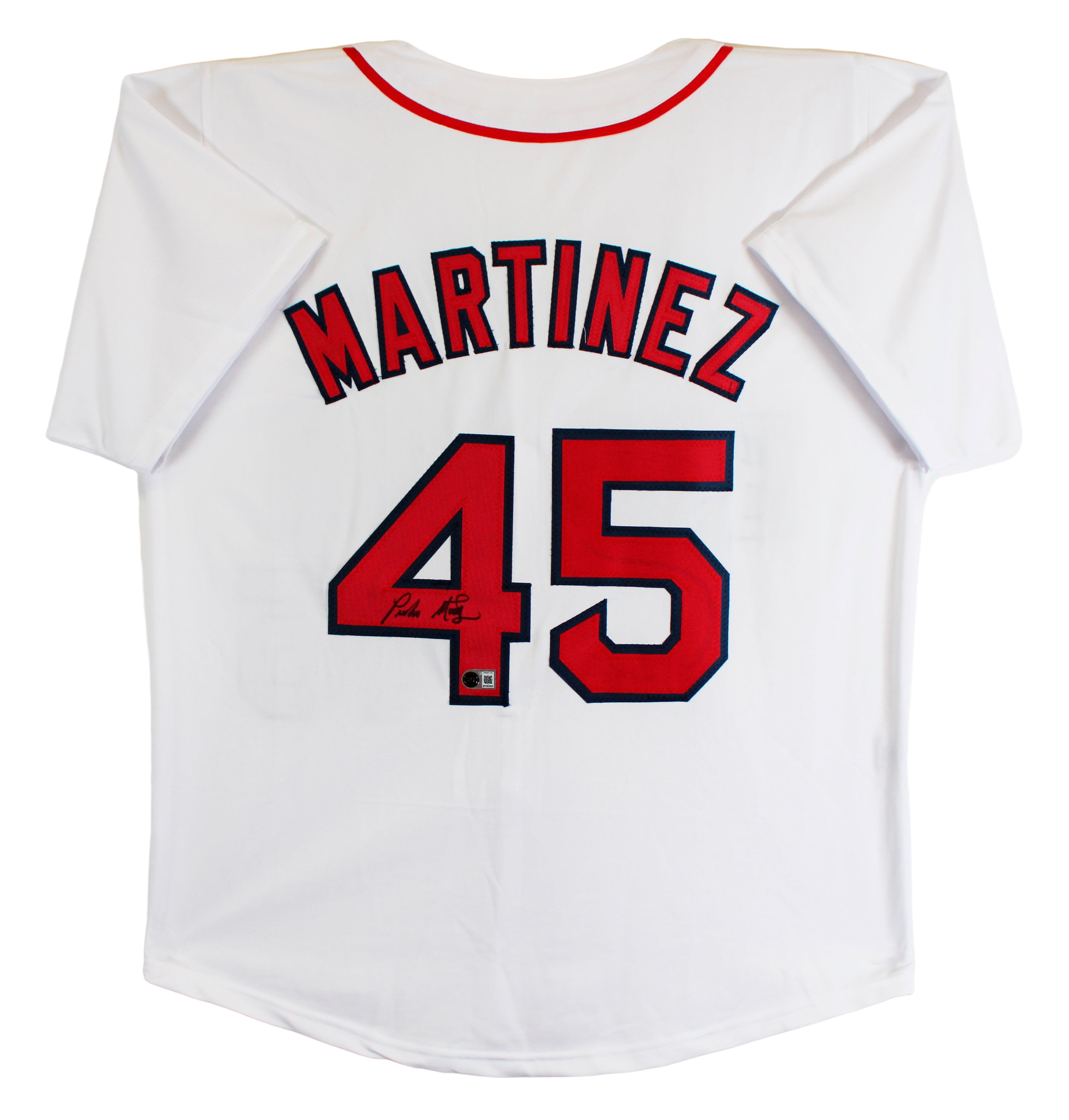 Pedro Martinez Authentic Signed White Pro Style Jersey Autographed BAS Witnessed