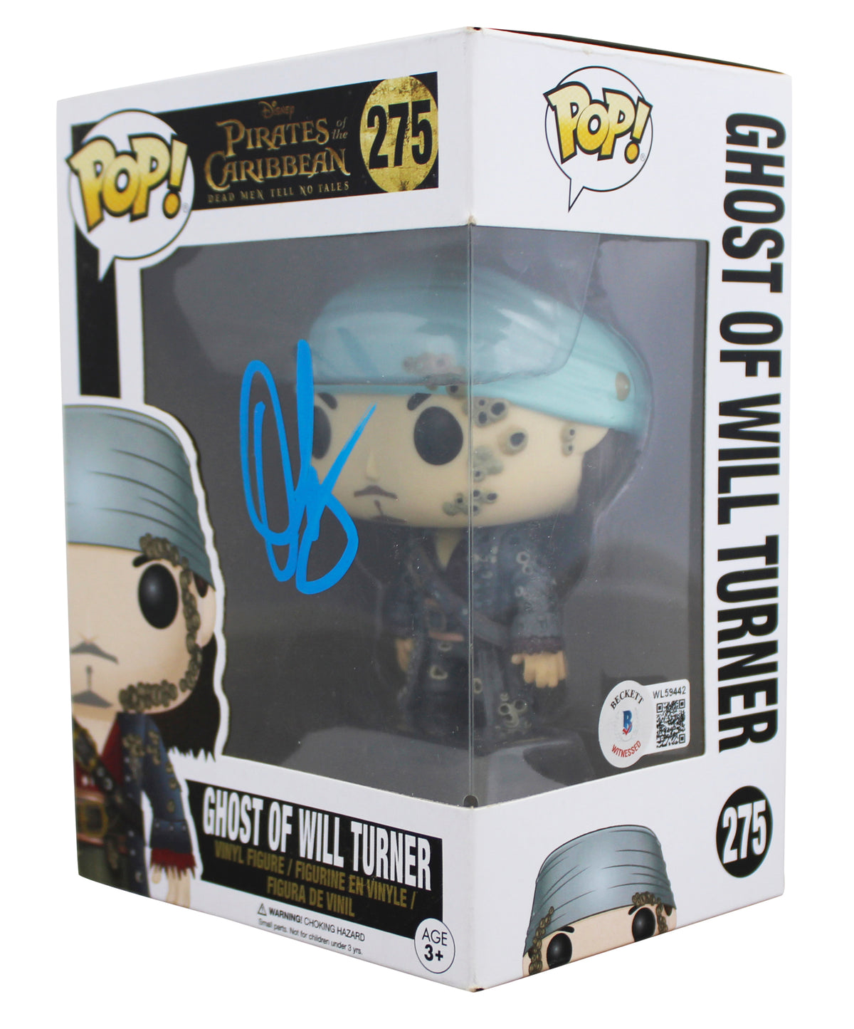 Orlando Bloom Pirates Of The Caribbean Signed #275 Funko Pop Figure BAS #WL59442