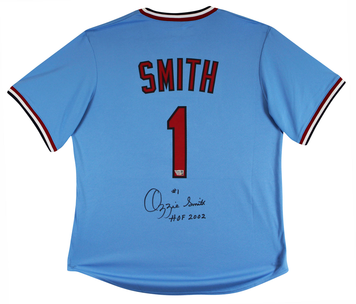 Cardinals Ozzie Smith Authentic Signed Light Blue Nike Jersey Fanatics