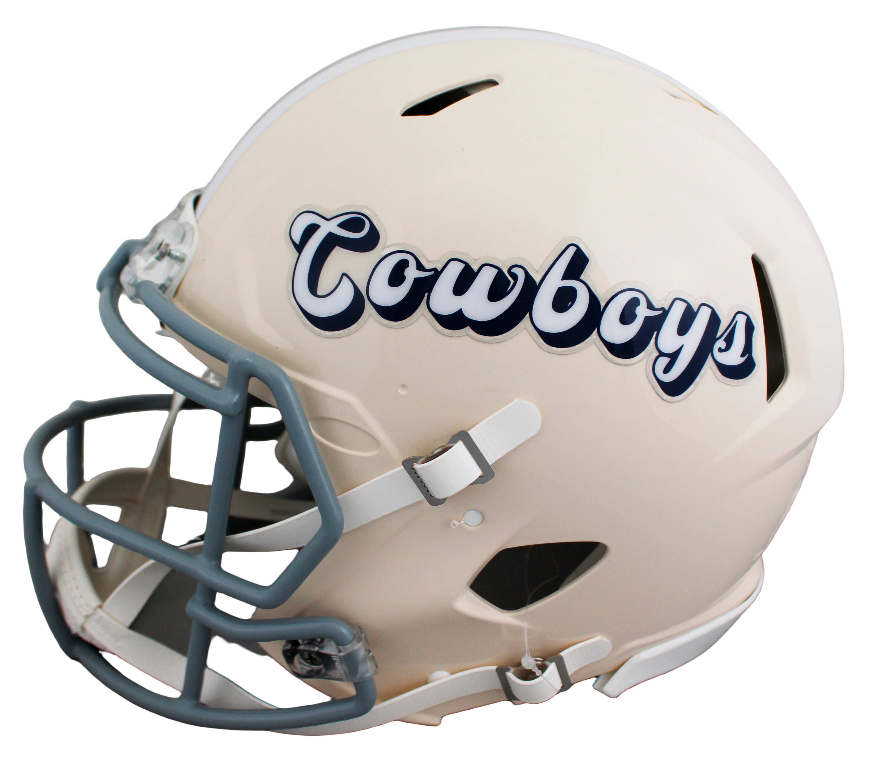 Cowboys Emmitt Smith Signed Retro Full Size Speed Proline Helmet BAS Witnessed
