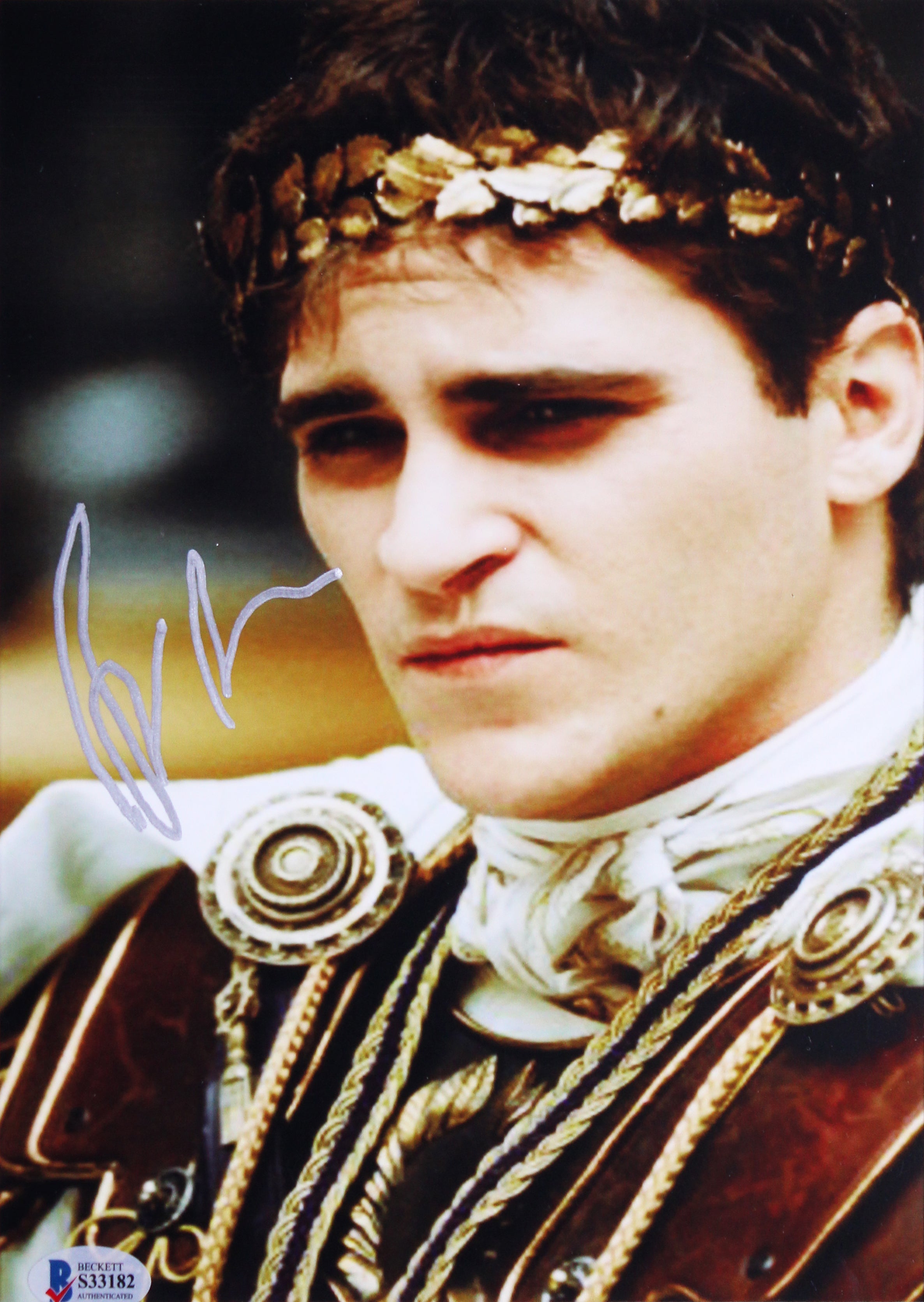 Gladiator (3) Crowe, Phoenix, & Nielsen Authentic Signed Framed Display BAS