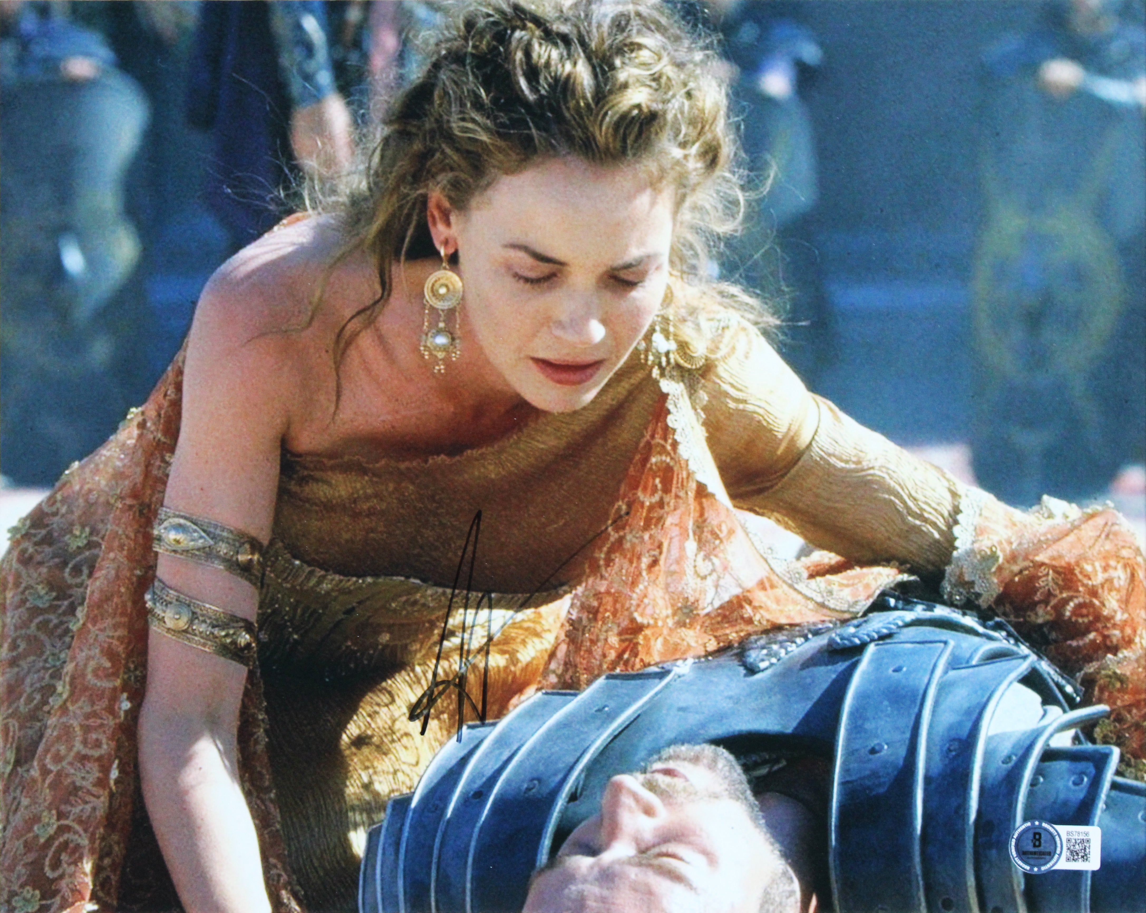 Gladiator (3) Crowe, Phoenix, & Nielsen Authentic Signed Framed Display BAS