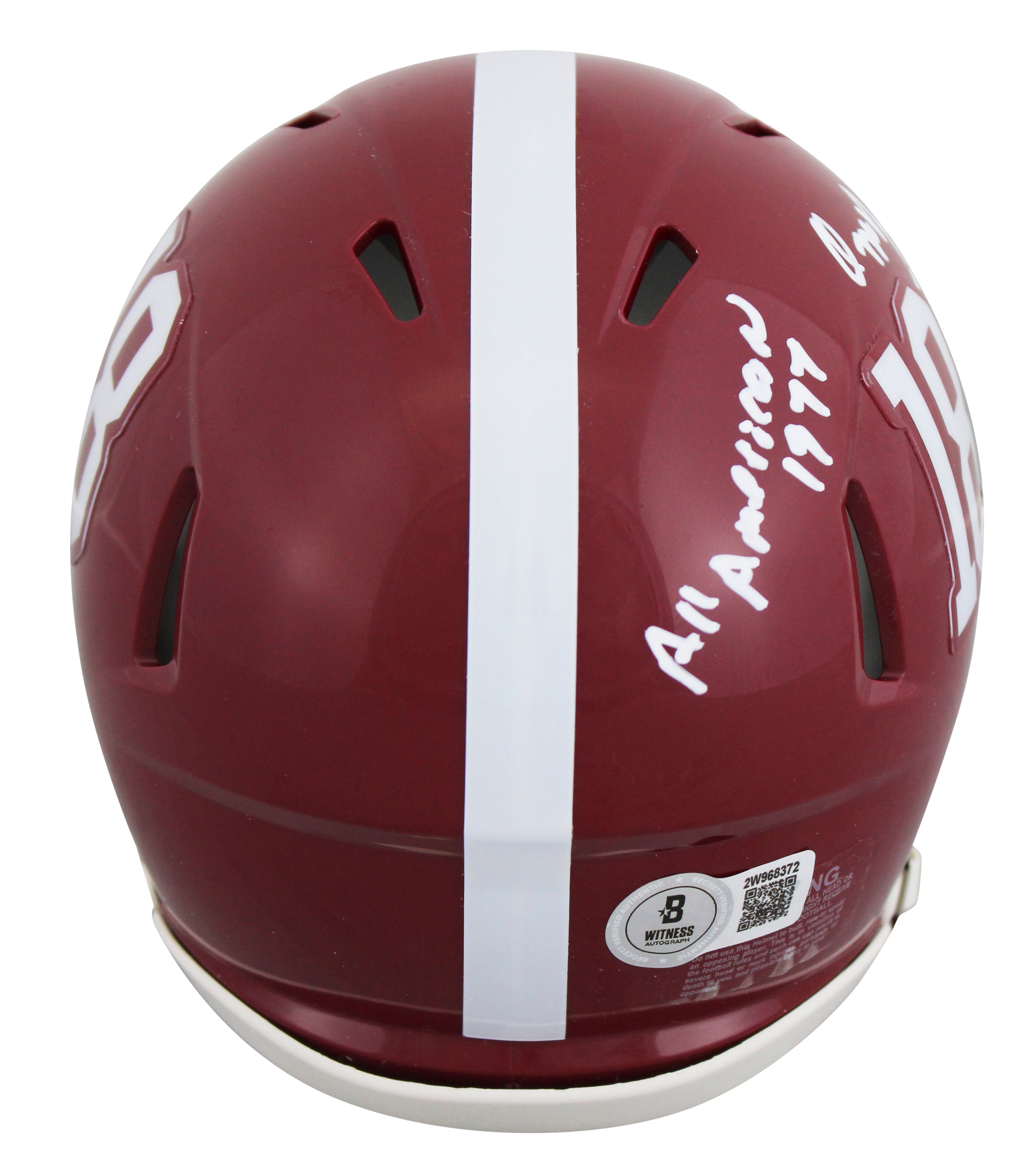 Alabama Ozzie Newsome "2x Insc" Authentic Signed Speed Mini Helmet BAS Witnessed