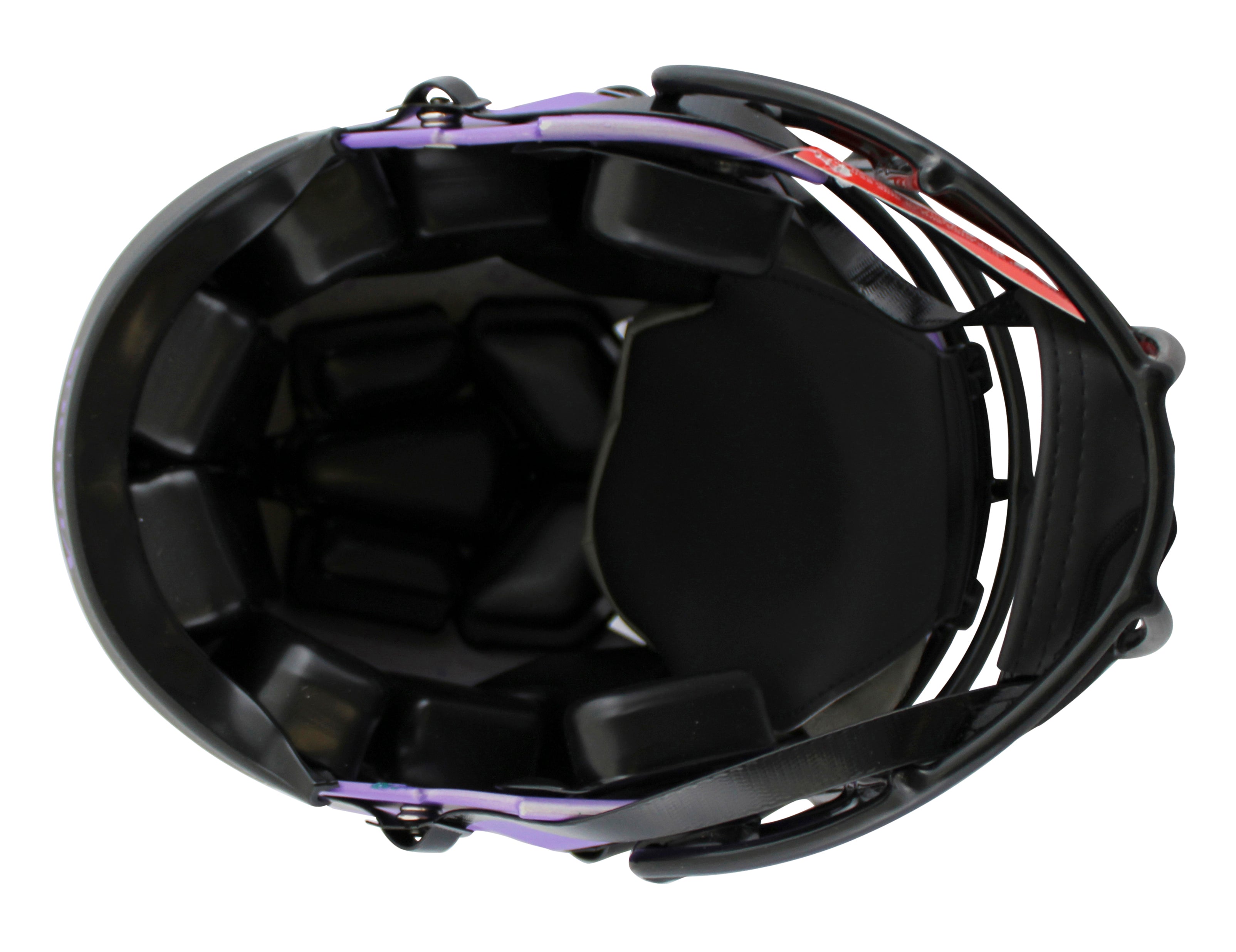 Vikings Justin Jefferson Signed Rave F/S Speed Proline Helmet W/ Case BAS Wit