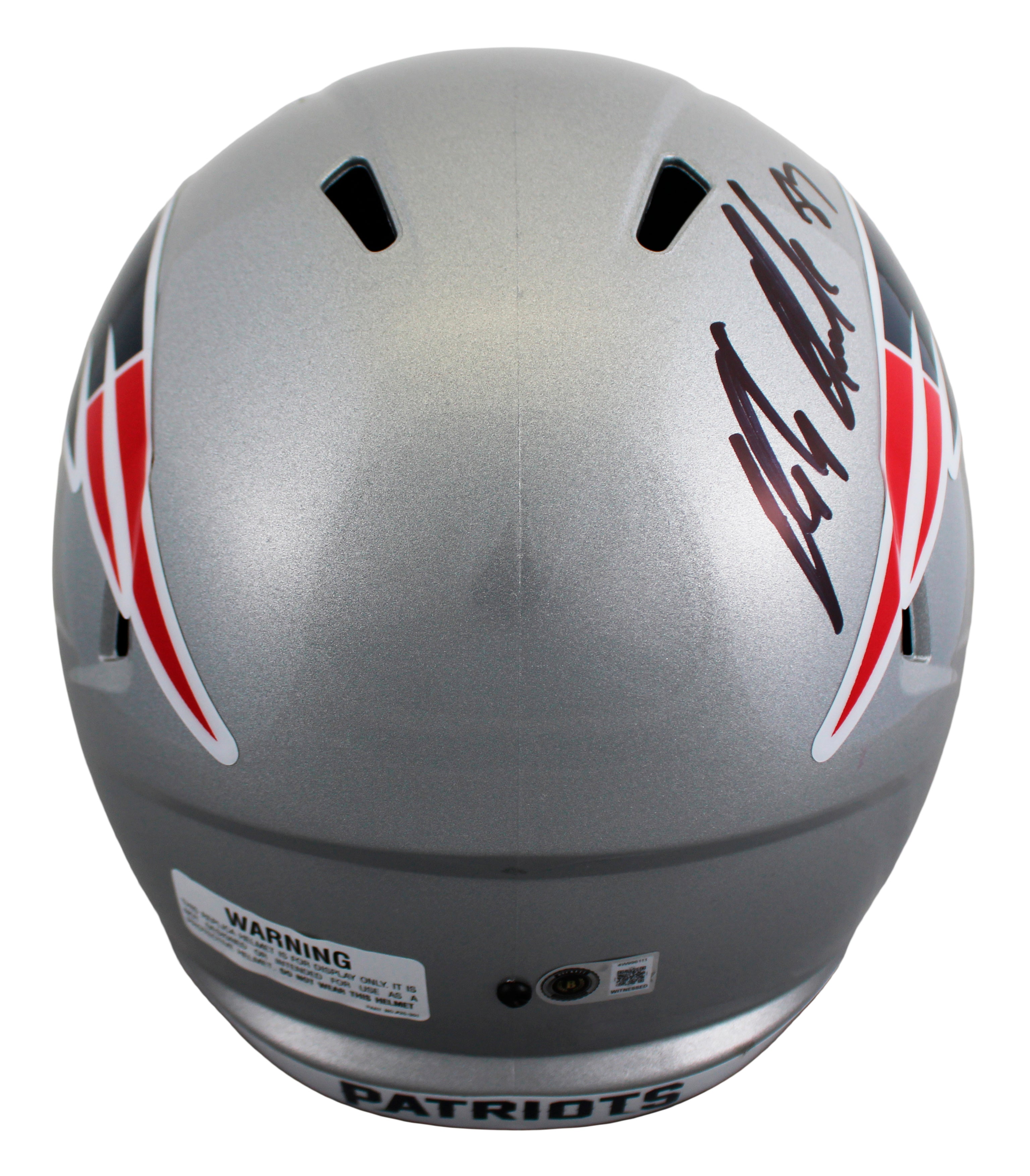 Patriots Rob Gronkowski Signed Full Size Speed Rep Helmet BAS Witnessed