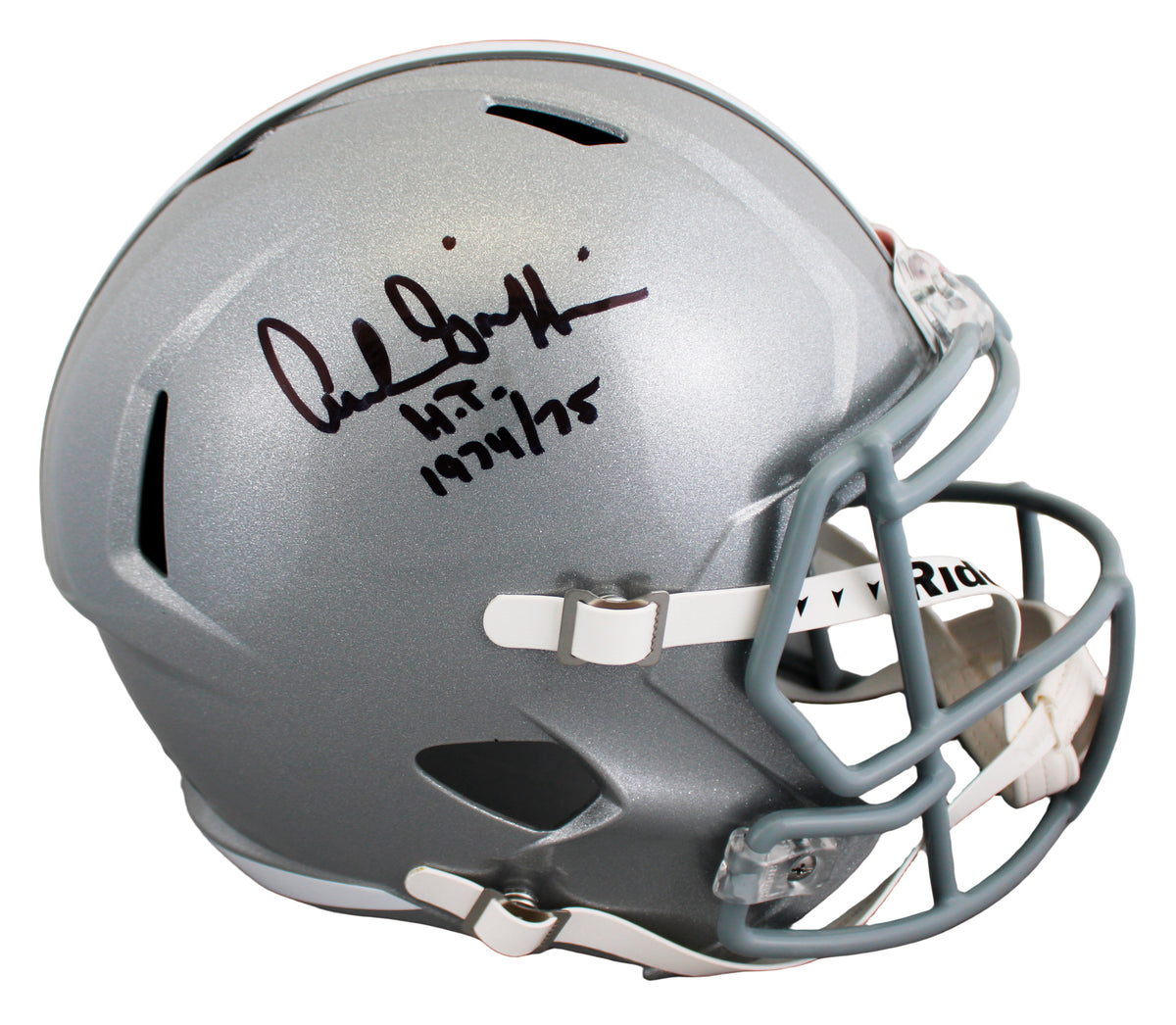 OSU Archie Griffin "HT 74/75" Signed Full Size Speed Rep Helmet W/ Case BAS Wit