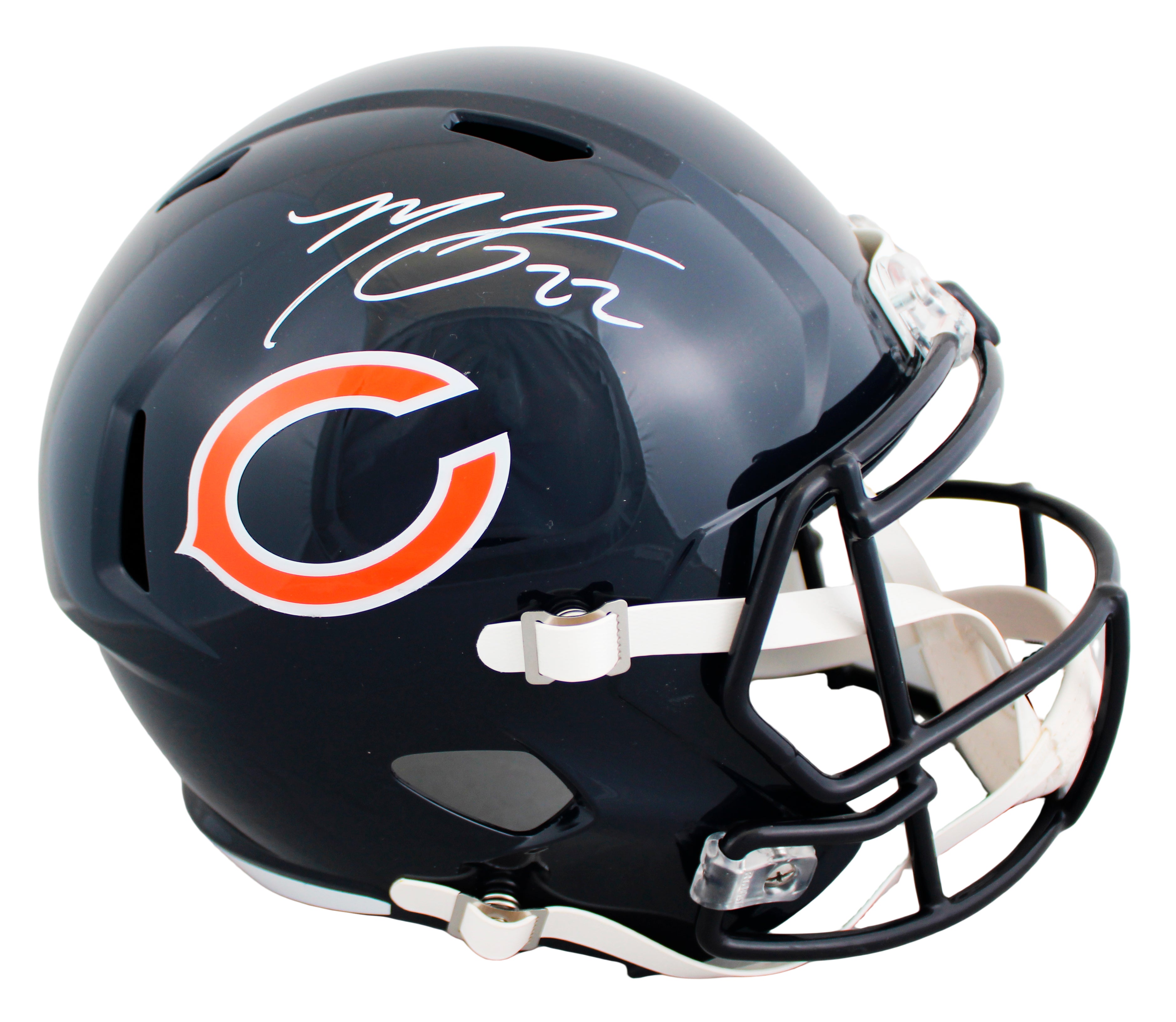 Bears Matt Forte Authentic Signed Full Size Speed Rep Helmet BAS Witnessed