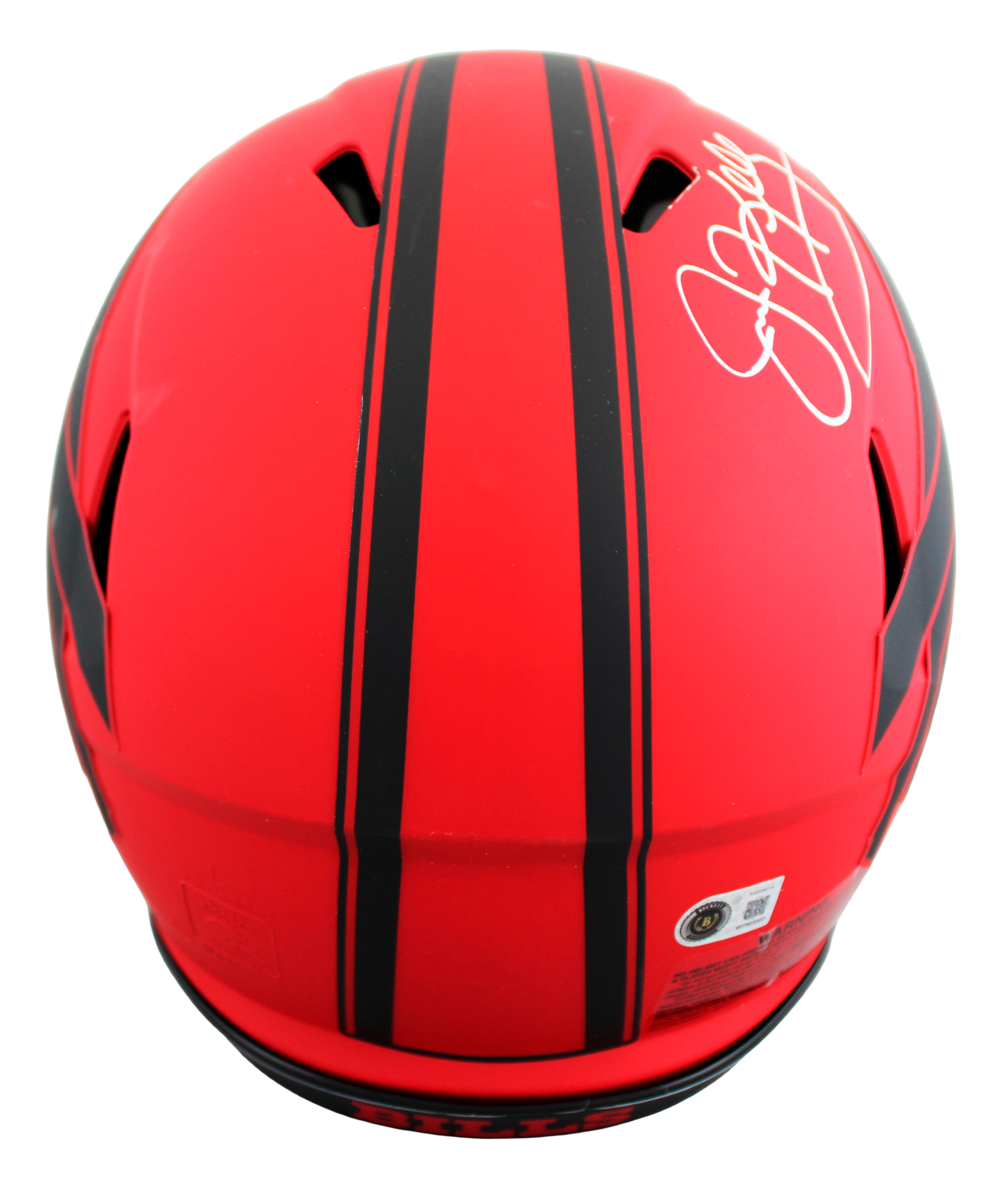 Bills (3) Reed, Kelly & Thomas Signed Rave F/S Speed Proline Helmet BAS Witness