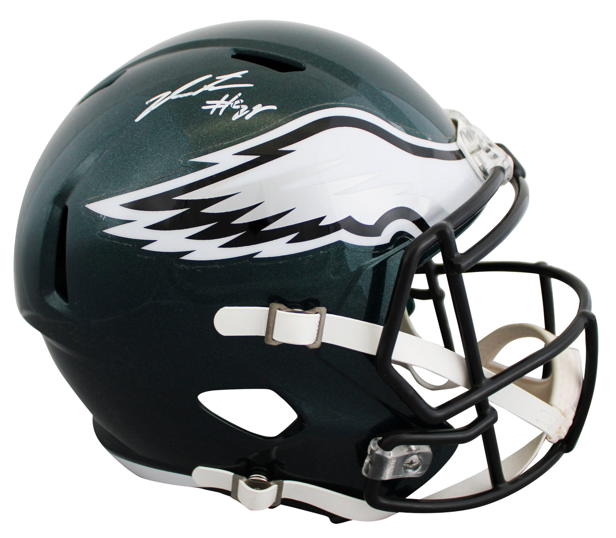 Eagles Jalen Carter Signed Full Size Speed Rep Helmet JSA Witness #WA984419