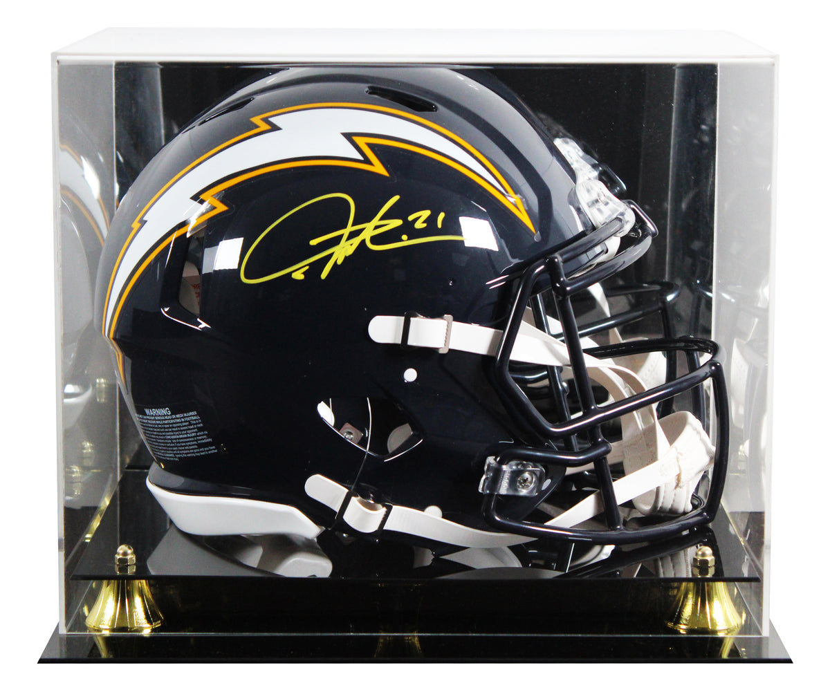LaDainian Tomlinson Signed 1988-06 TB F/S Speed Proline Helmet W/ Case BAS Wit