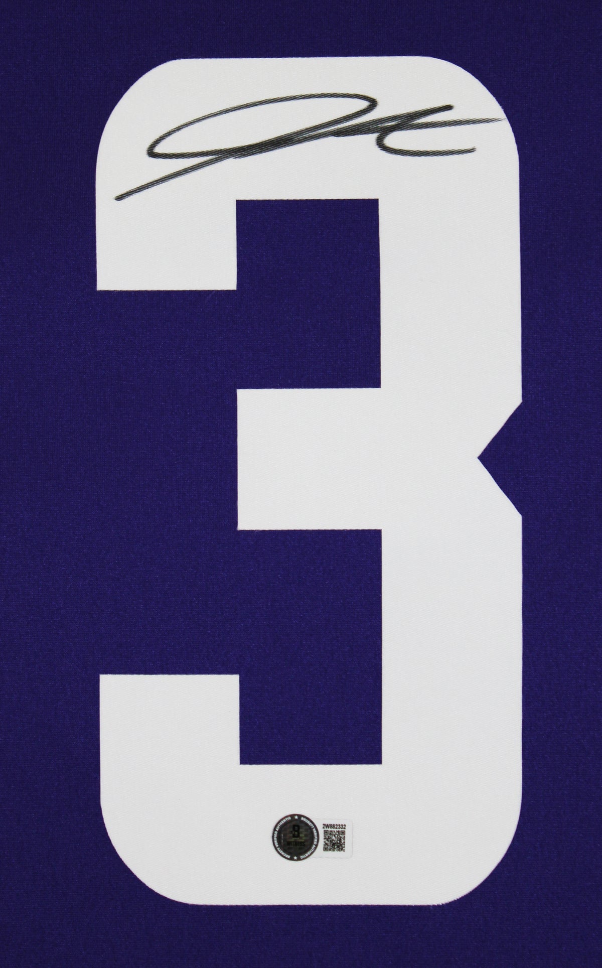 Vikings Jordan Addison Authentic Signed Purple Nike Limited Jersey BAS Witnessed