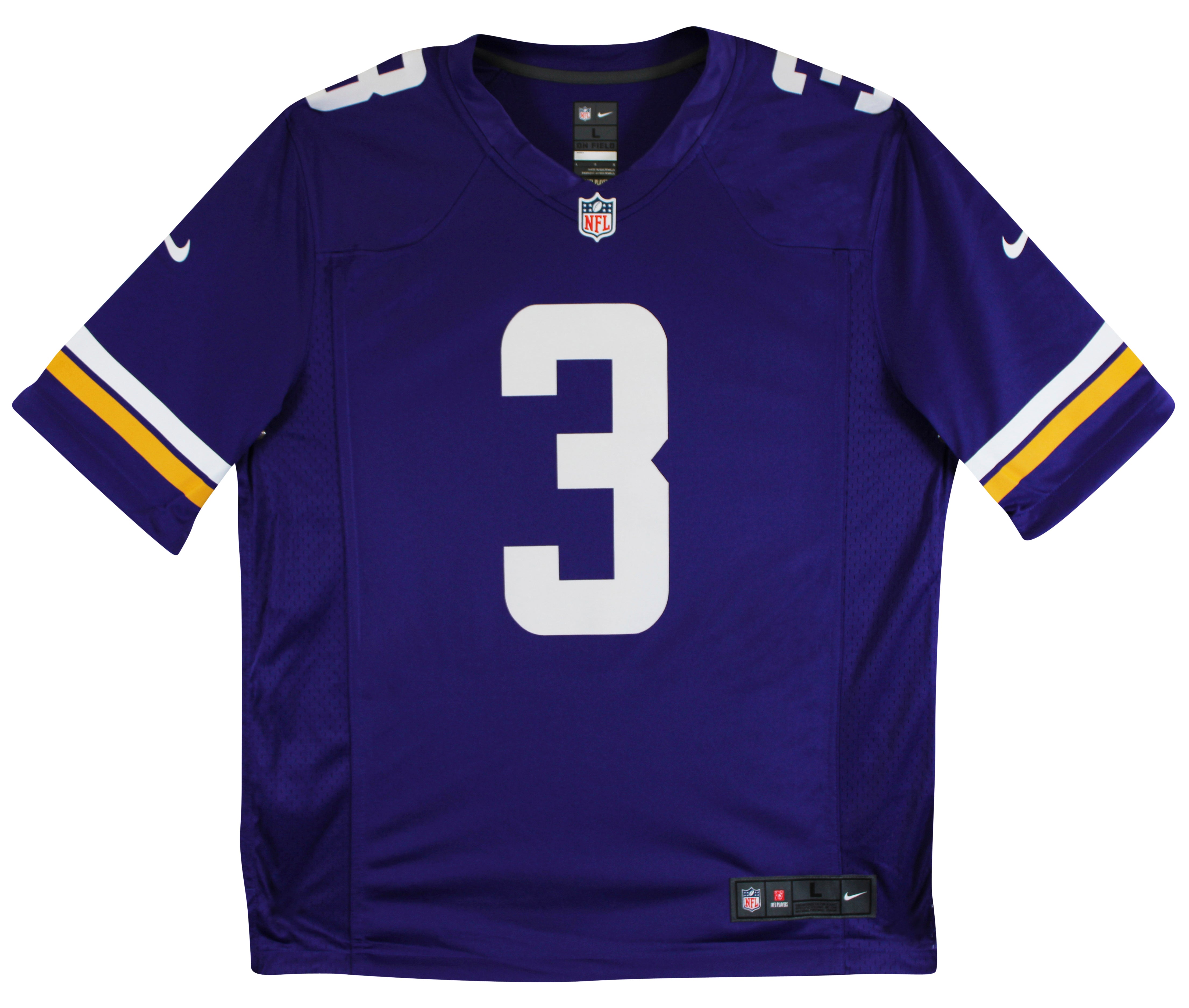 Vikings Jordan Addison Authentic Signed Purple Nike Limited Jersey BAS Witnessed