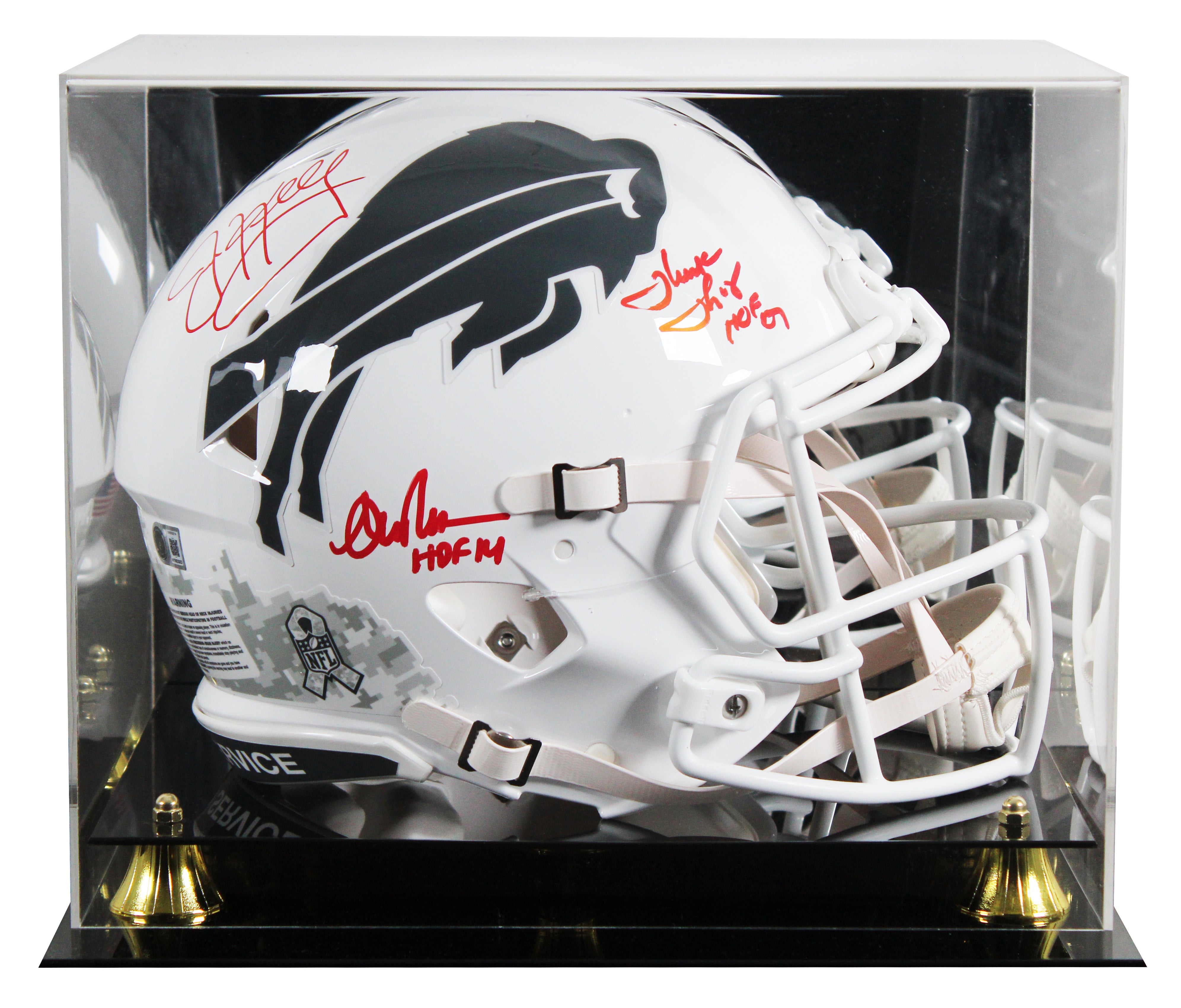(3) Reed, Kelly & Thomas Signed STS III F/S Speed Proline Helmet W/ Case BAS Wit