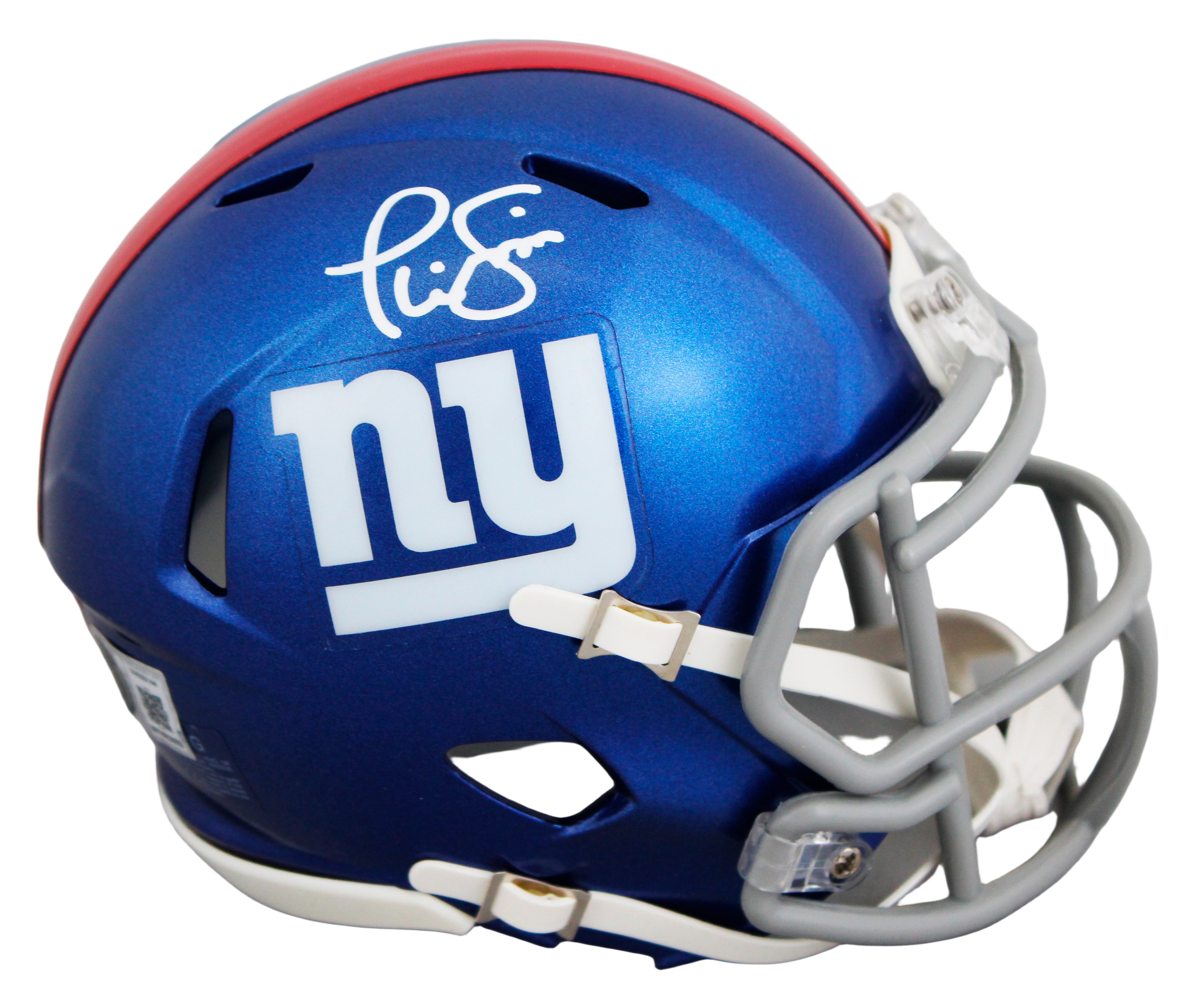 Giants Phil Simms Authentic Signed Speed Mini Helmet W/ Case BAS Witnessed