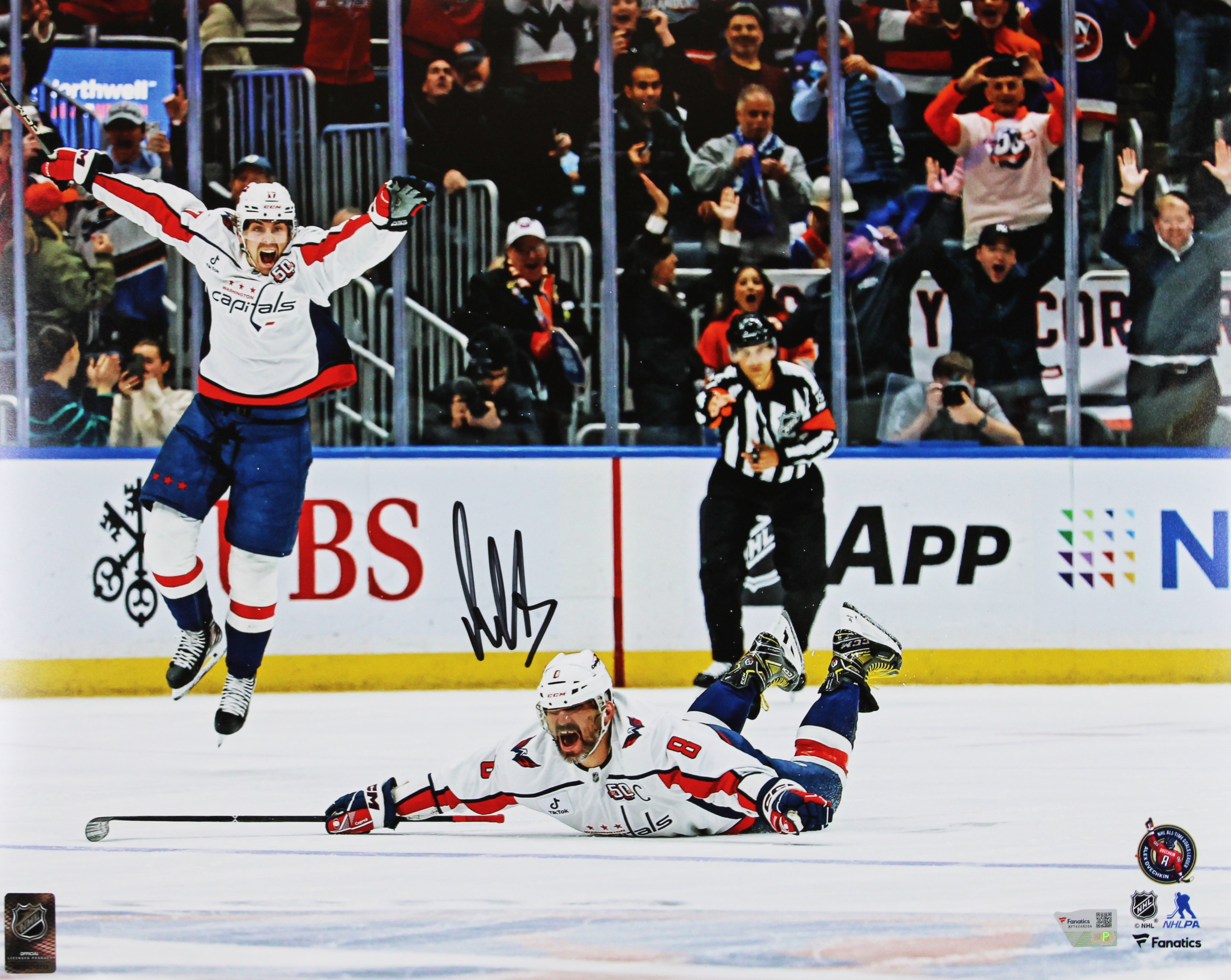 Capitals Alex Ovechkin Signed 16x20 NHL All-Time Goals Leader Photo Fanatics