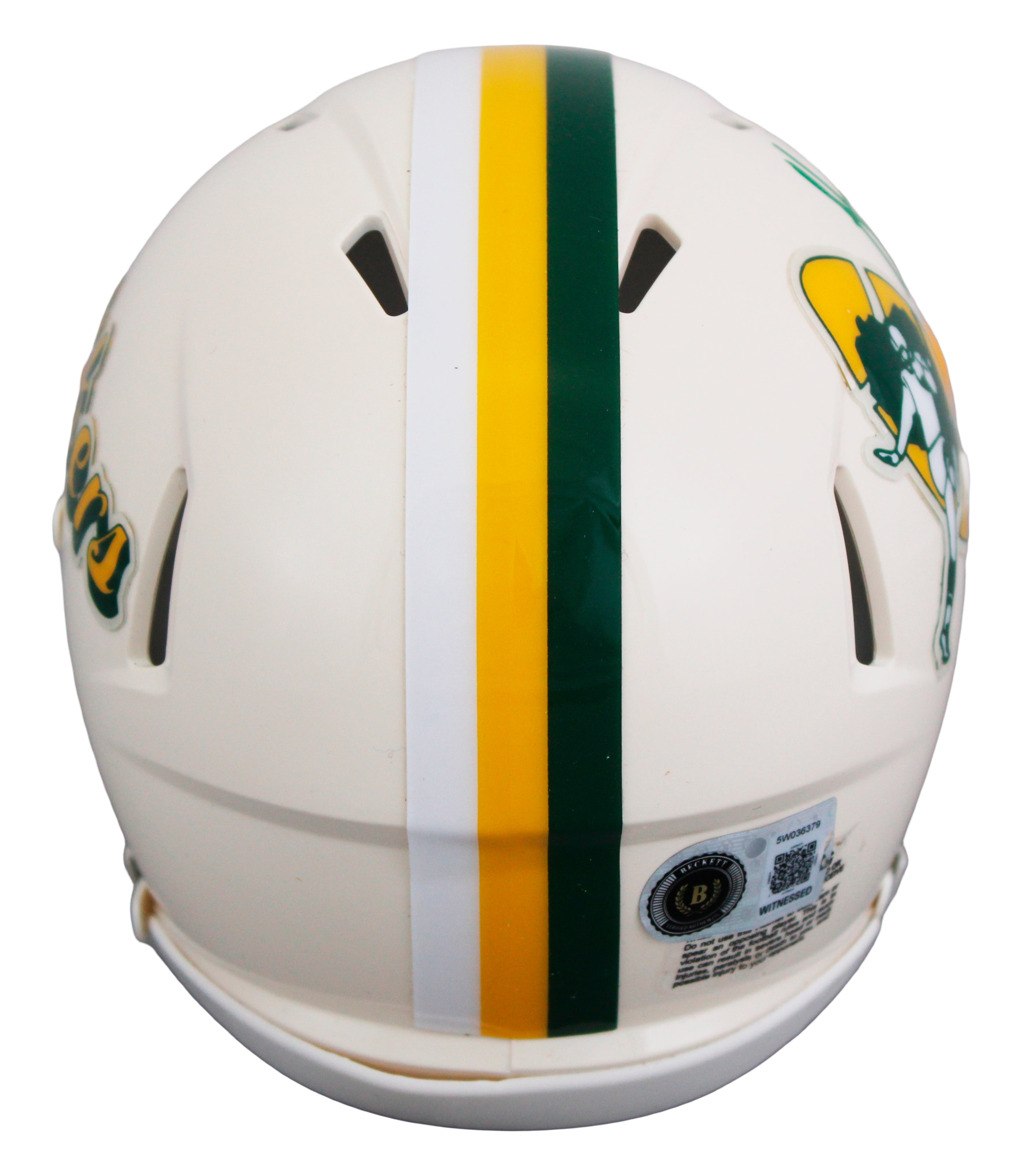 Packers Sterling Sharpe Authentic Signed Retro Speed Mini Helmet BAS Witnessed