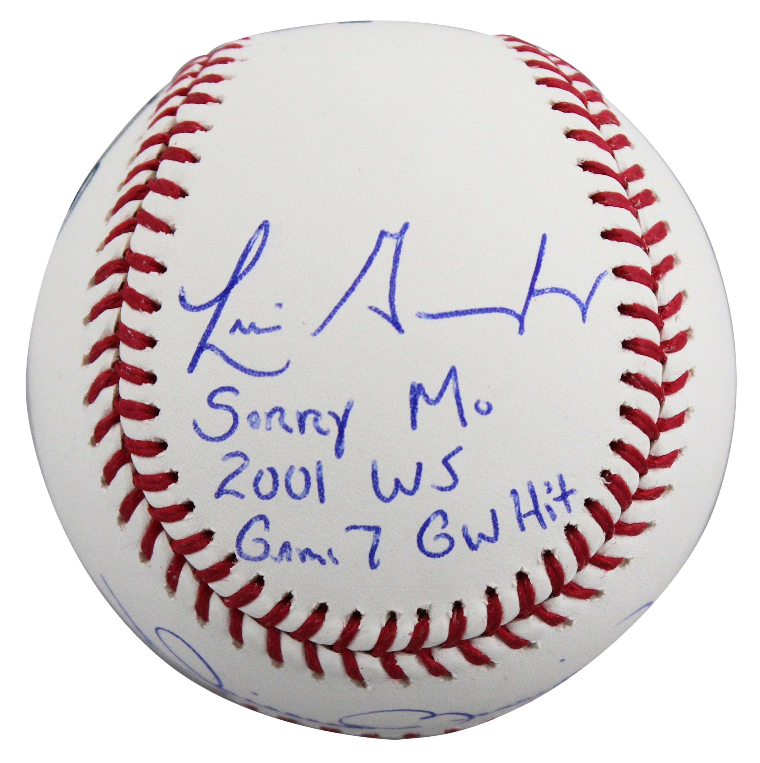 Mariano Rivera & Luis Gonzalez "Sorry Mo" Signed Oml Baseball BAS Witnessed