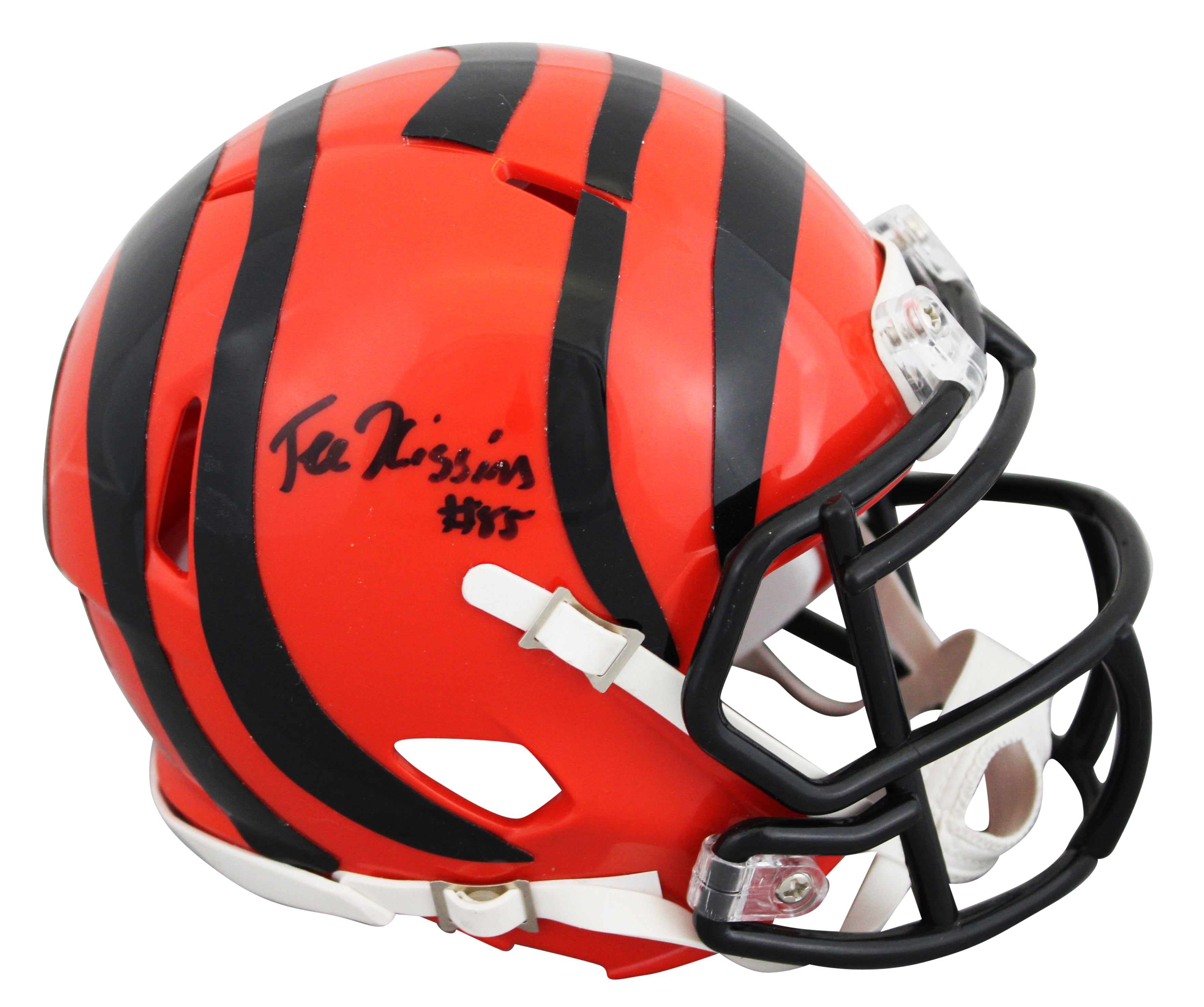 Bengals Tee Higgins Authentic Signed Speed Mini Helmet BAS Witnessed #WB74796