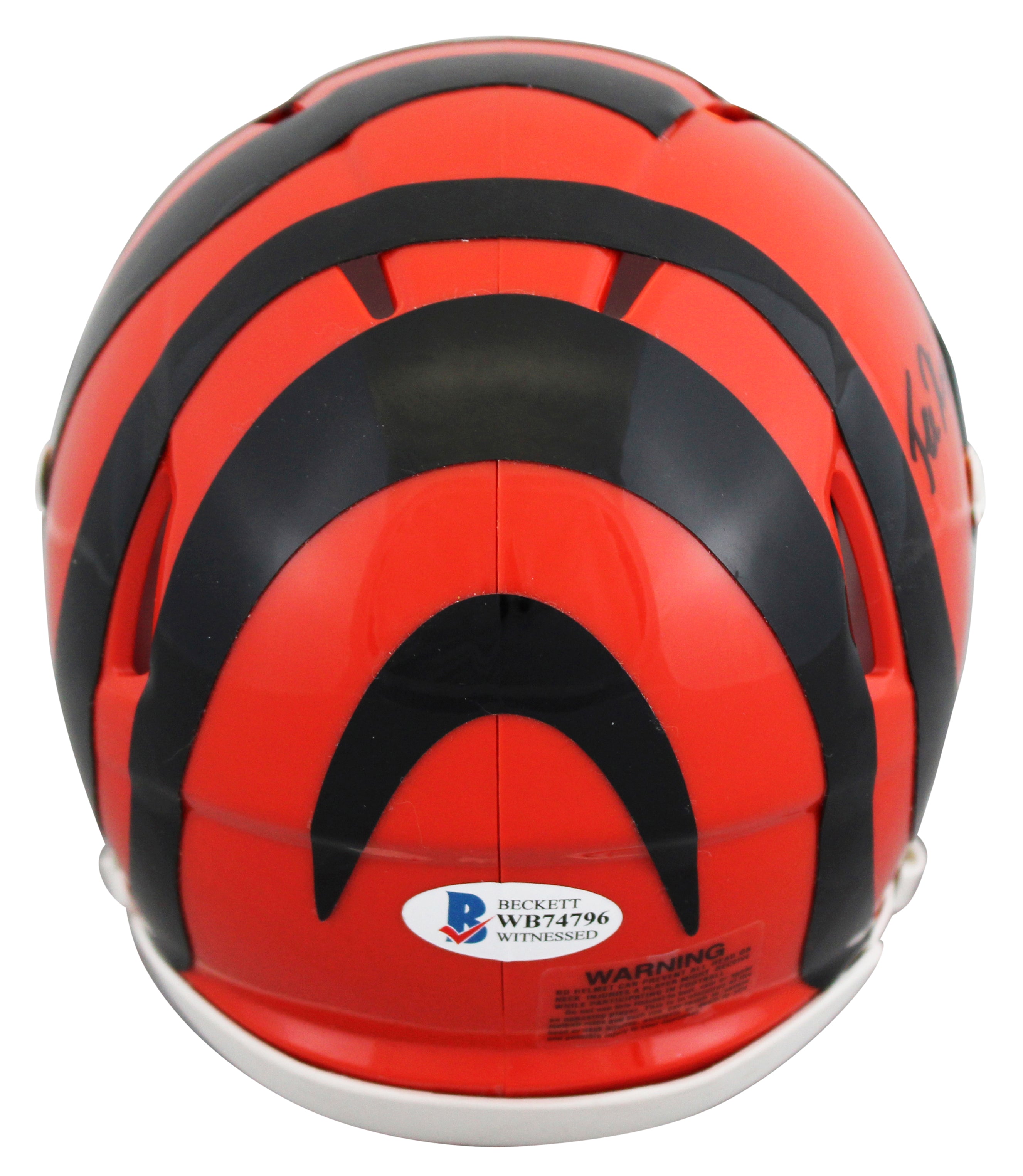 Bengals Tee Higgins Authentic Signed Speed Mini Helmet BAS Witnessed #WB74796