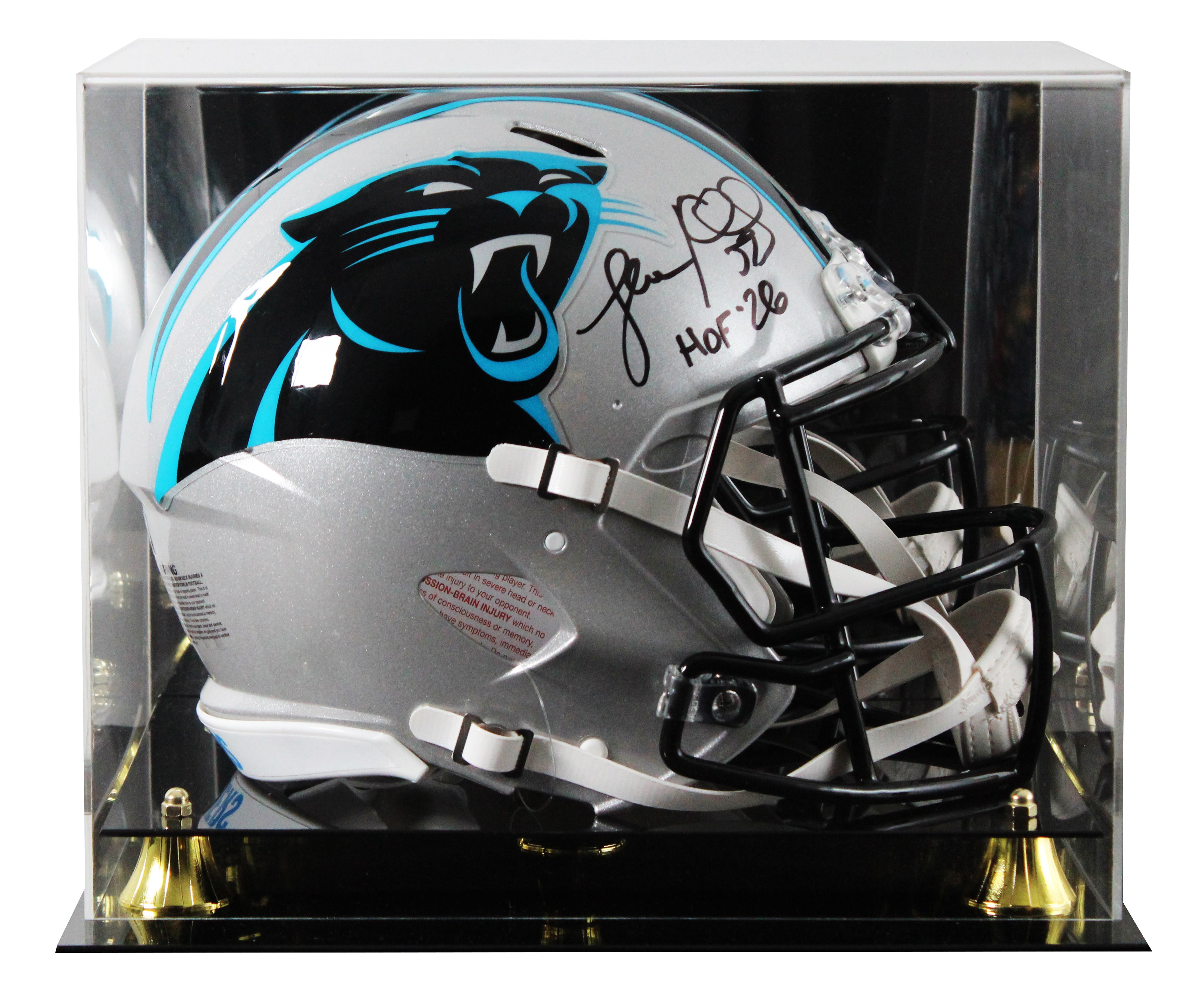 Panthers Luke Kuechly "HOF 26" Signed F/S Speed Proline Helmet W/ Case BAS Wit
