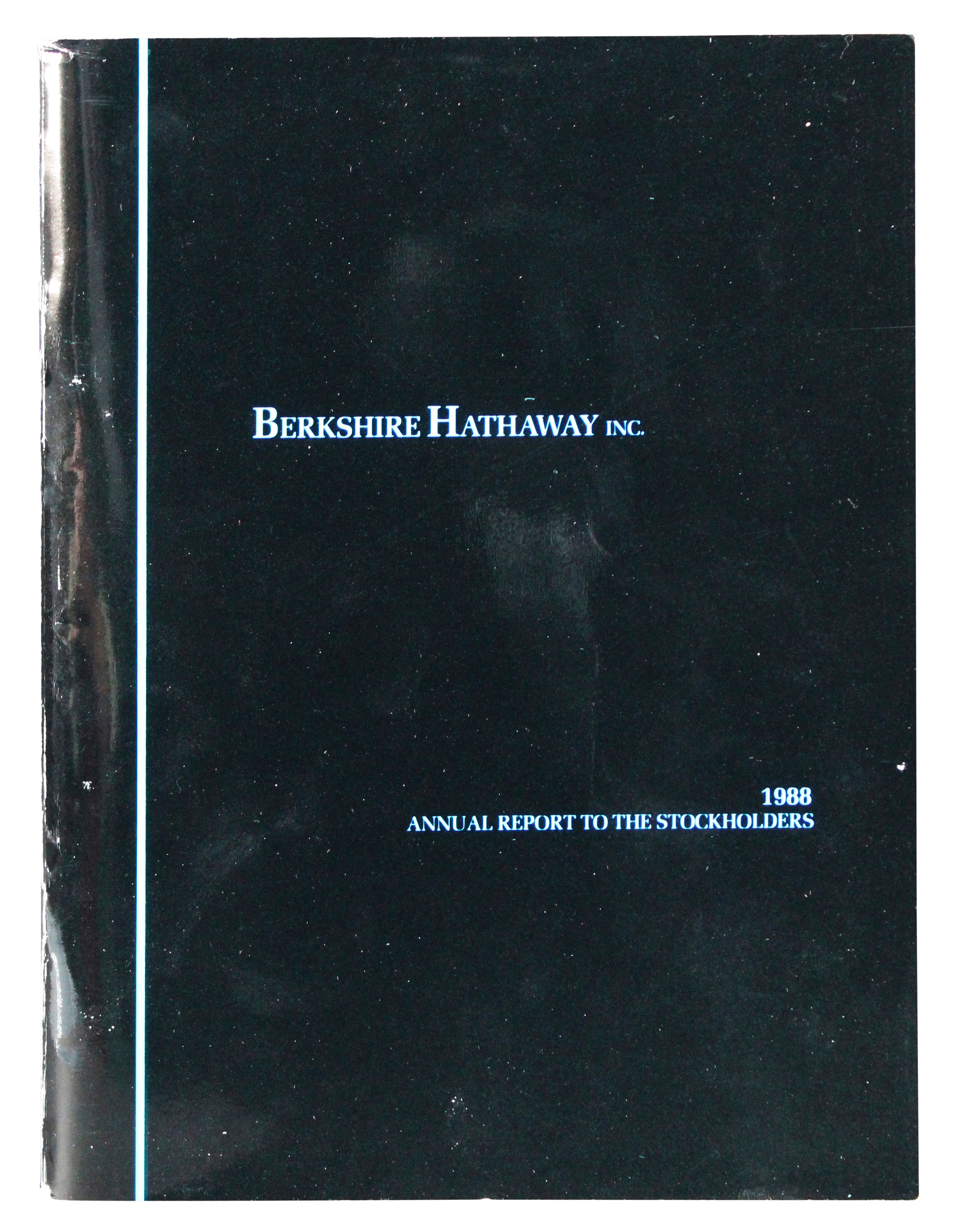 Warren Buffet & Charlie Munger Signed Berkshire Hathaway Annual Report PSA LOA