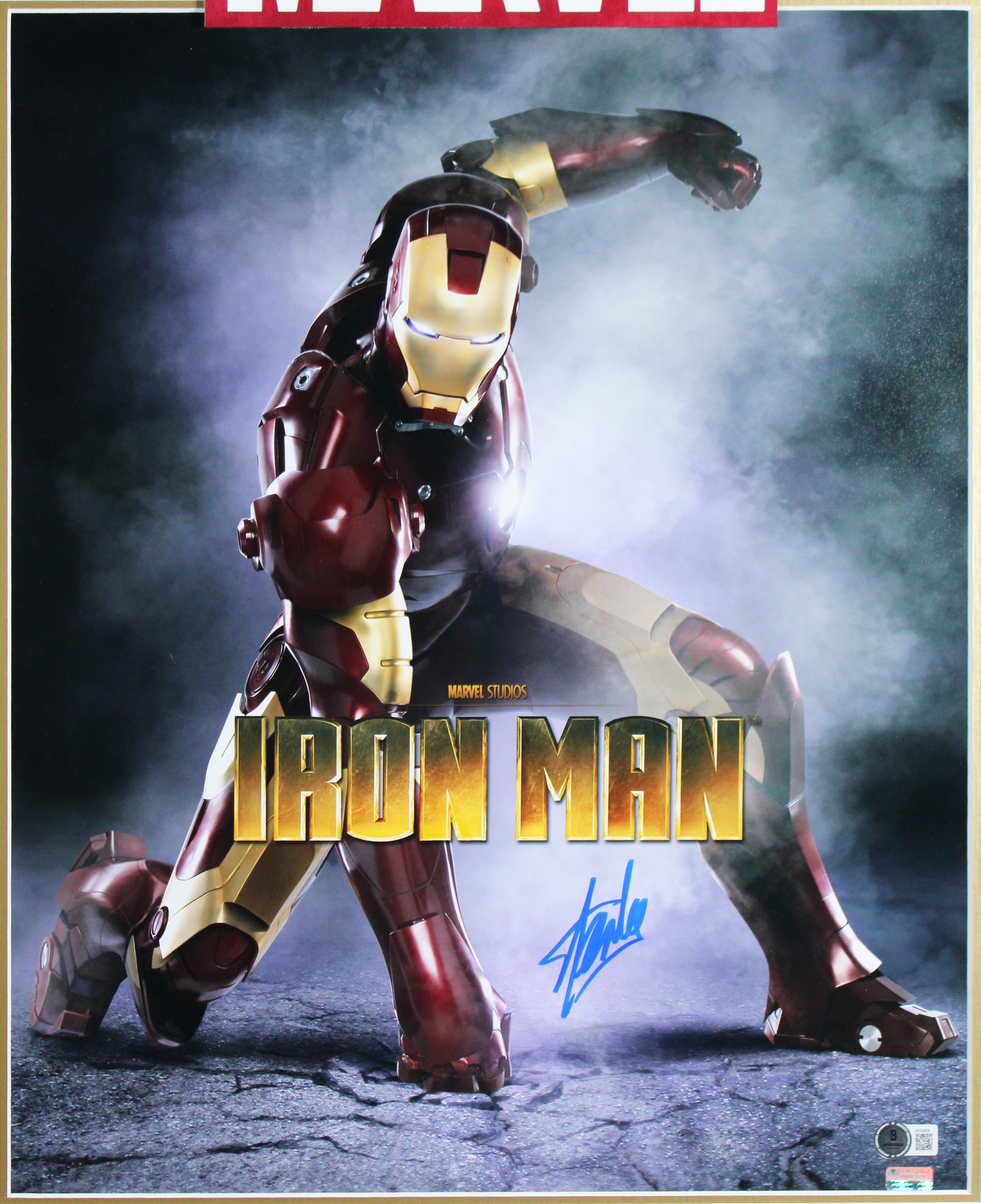 Stan Lee Iron Man Authentic Signed 16x20 Framed Vertical Photo Autographed BAS
