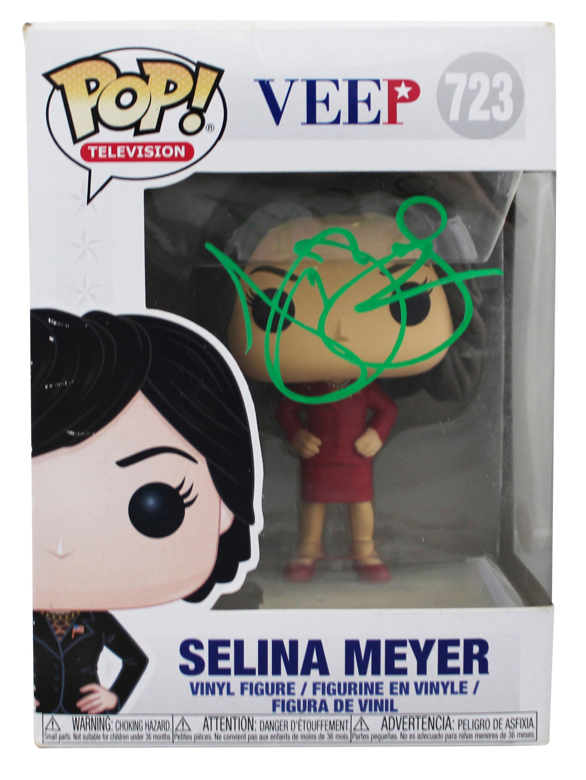 Julia Louis-Dreyfus Veep Signed Selina Meyer #723 Funko Pop Figure JSA #AX80380