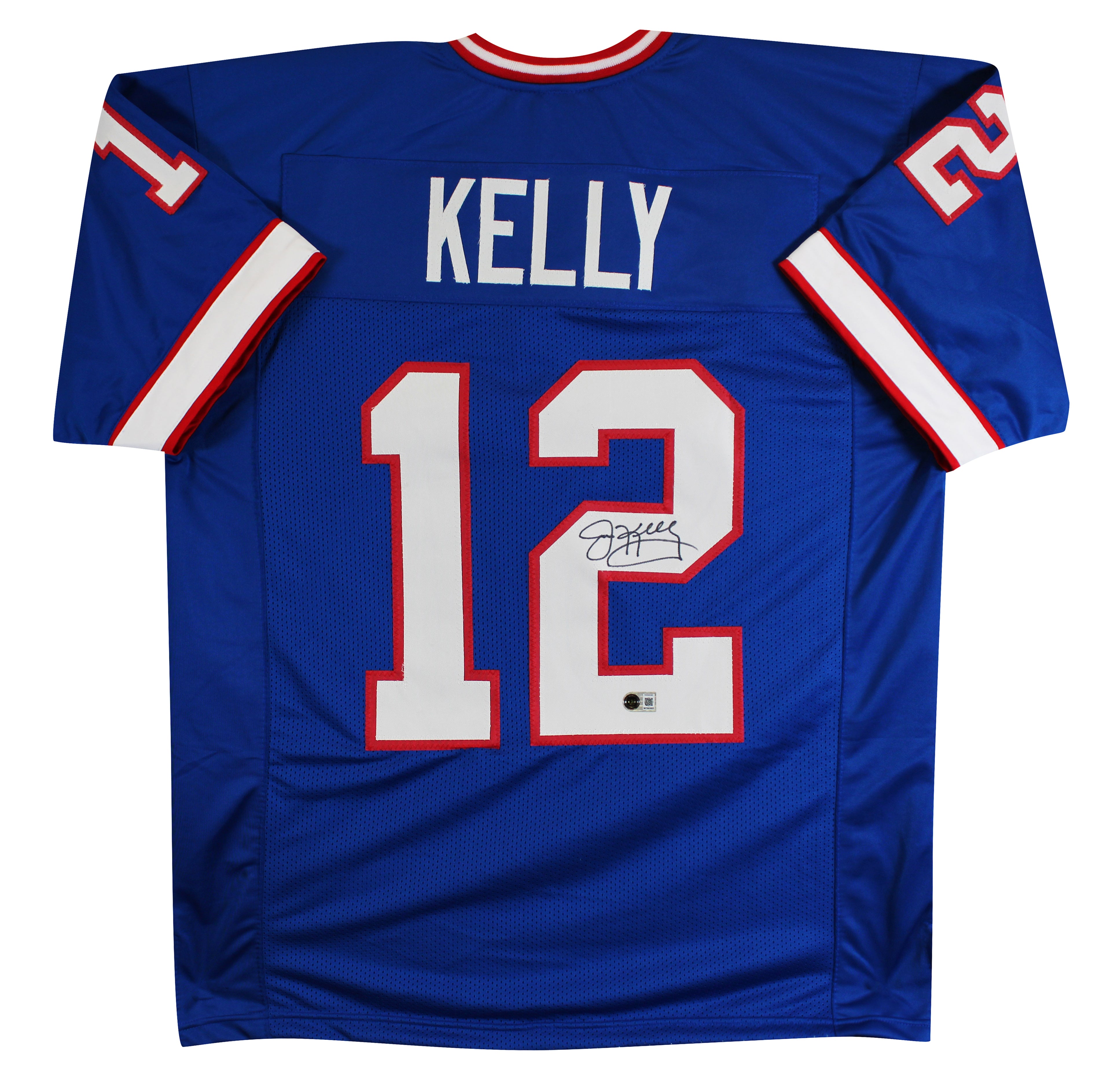 Jim Kelly Authentic Signed Blue Pro Style Jersey Autographed BAS Witnessed 2