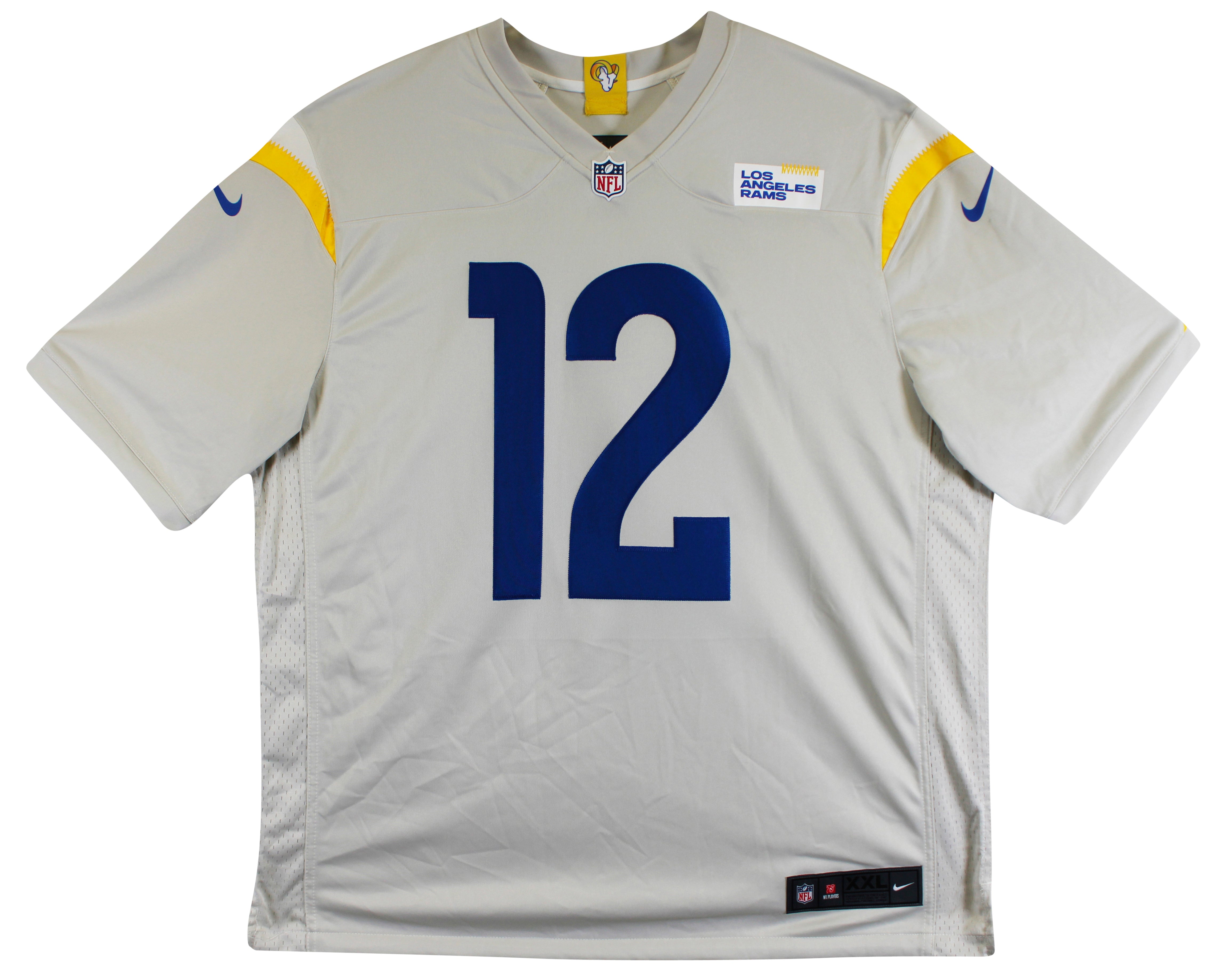 Rams Puka Nacua Authentic Signed Bone Nike Limited Jersey Autographed Fanatics