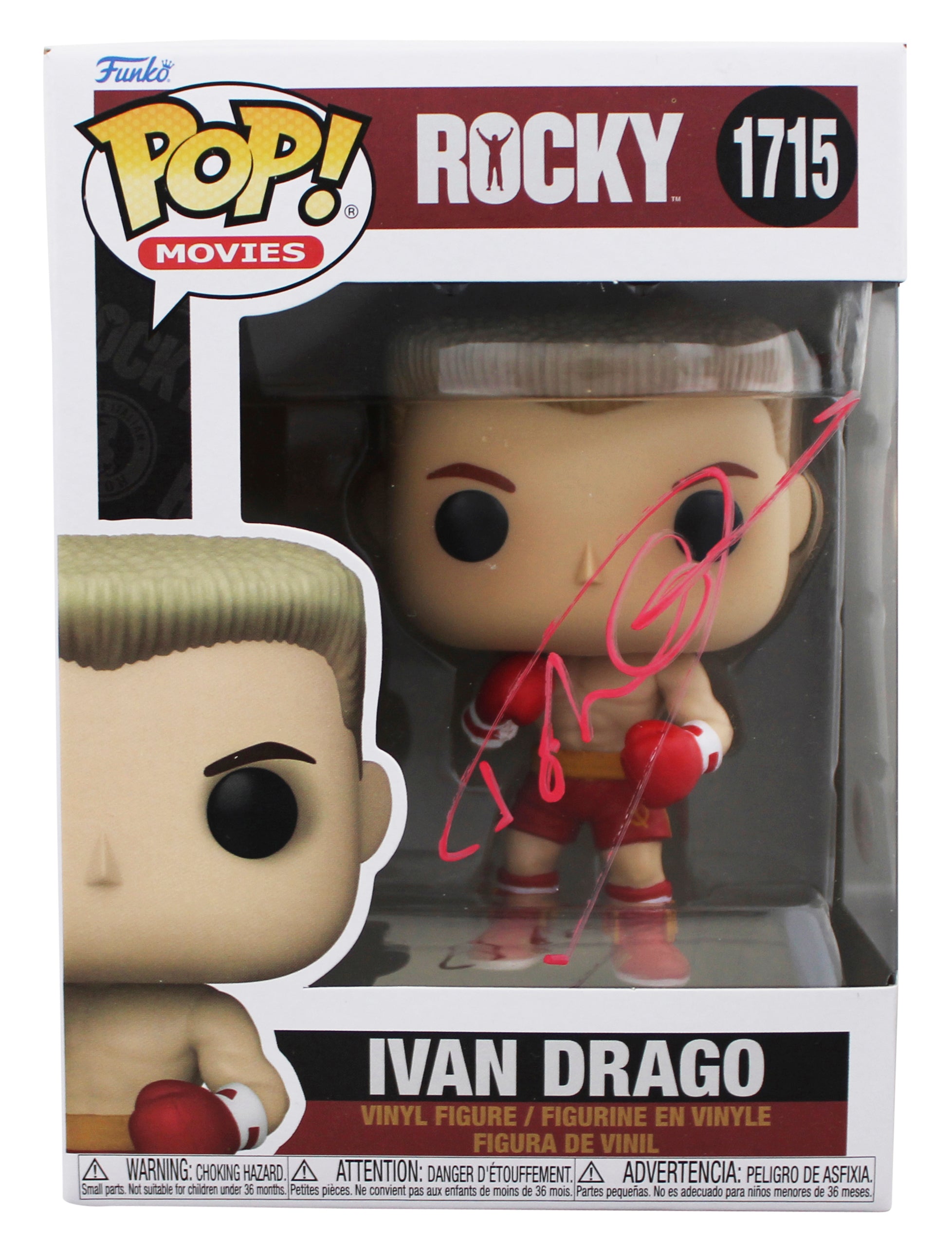 Dolph Lundgren Rocky IV Signed Ivan Drago #1715 Funko Pop Figure JSA #CH64126