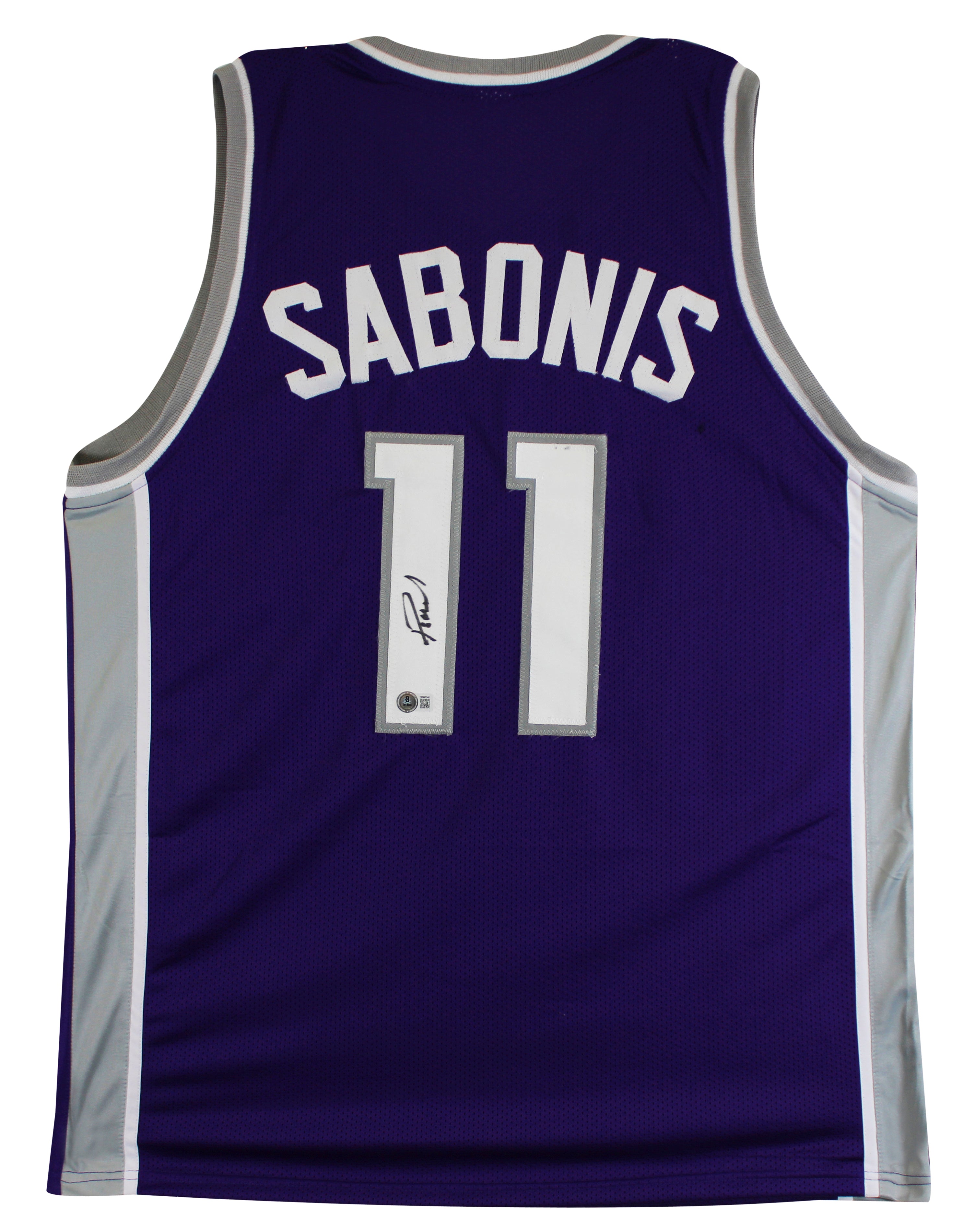 Domantas Sabonis Authentic Signed Purple Pro Style Jersey BAS Witnessed 2