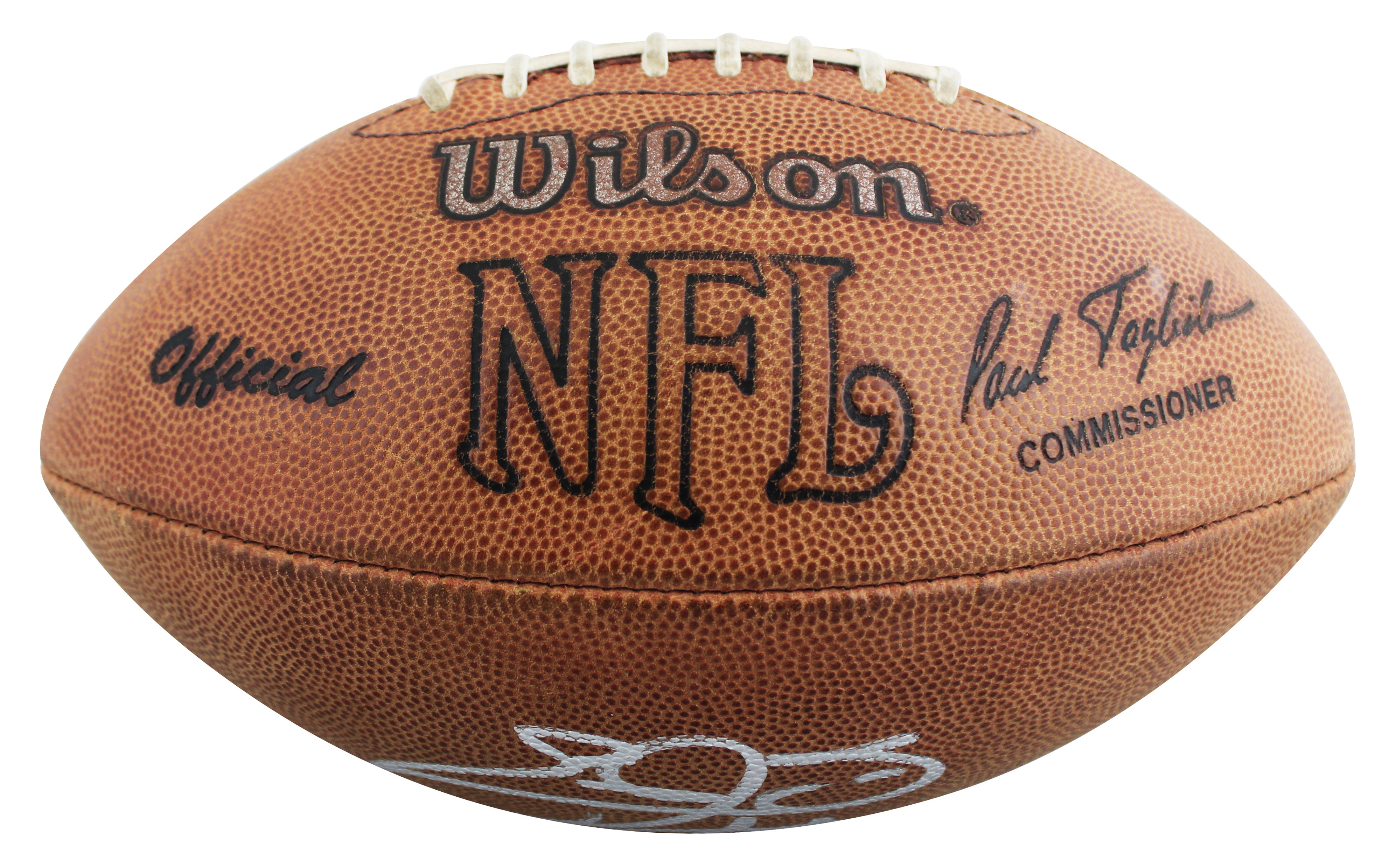 Cowboys Emmitt Smith Signed Official Wilson Nfl Football BAS Witnessed #5W037481