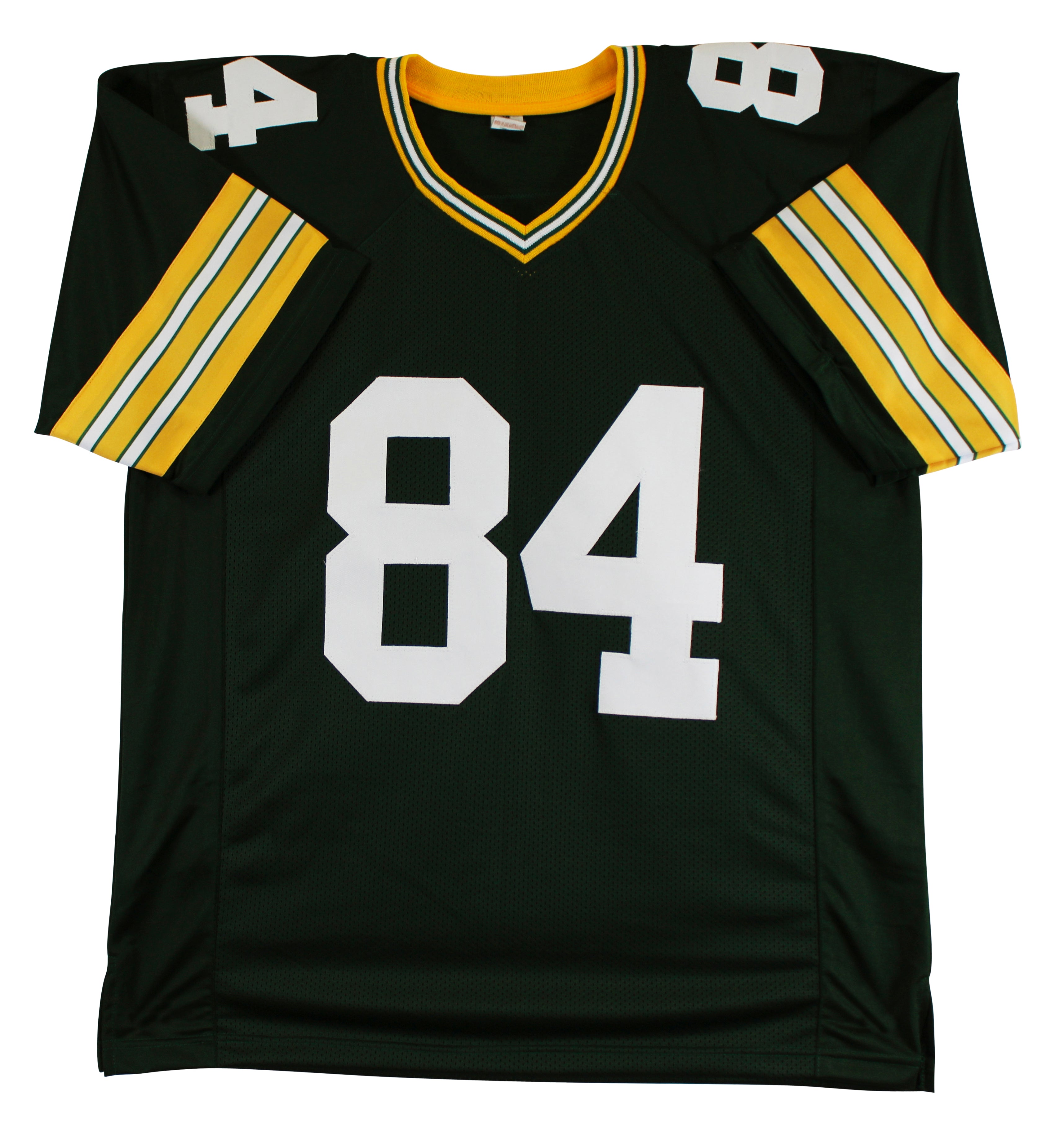 Sterling Sharpe  Authentic Signed Green Pro Style Jersey BAS Witnessed