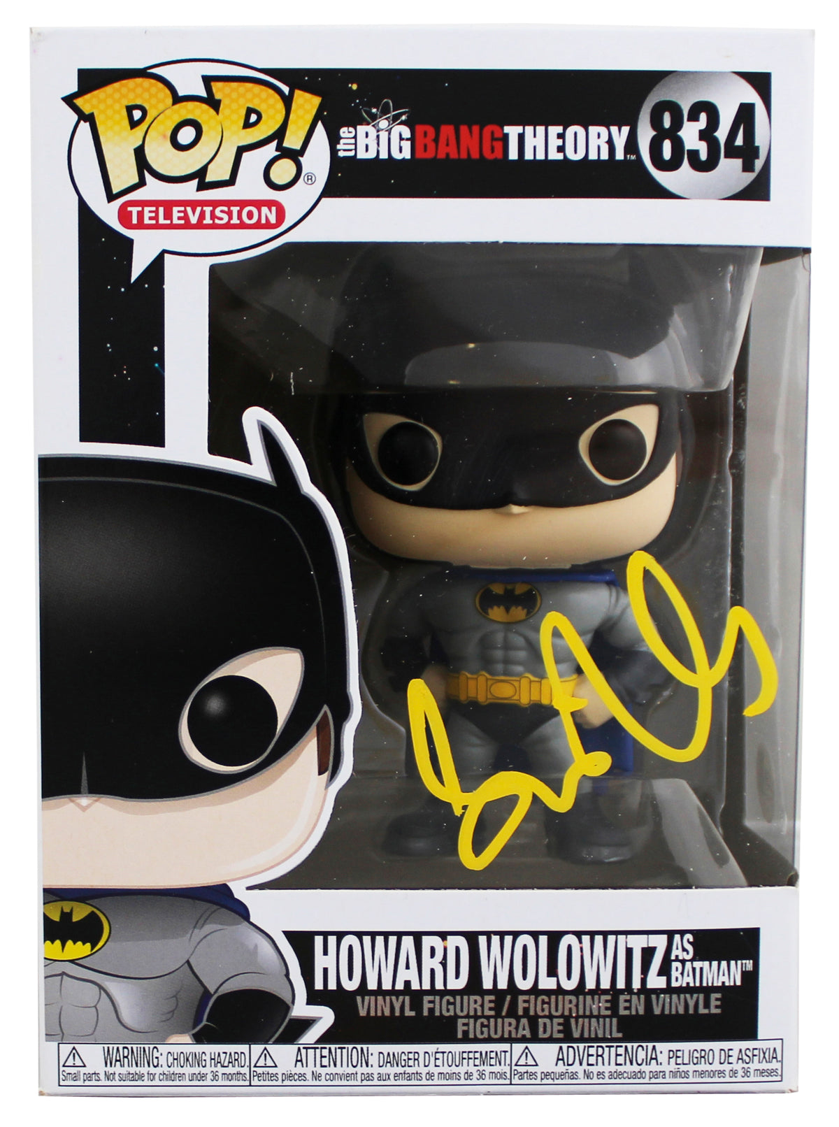 Simon Helberg The Big Bang Theory Signed #834 Funko Pop Figure JSA #CH64310