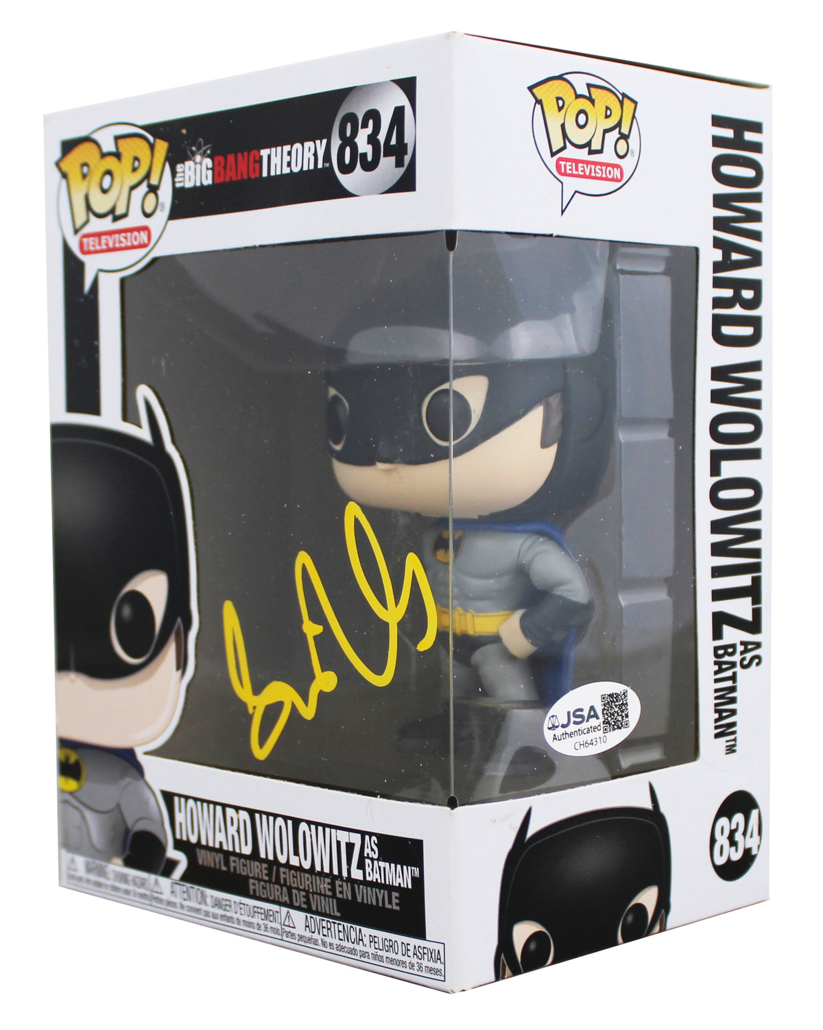 Simon Helberg The Big Bang Theory Signed #834 Funko Pop Figure JSA #CH64310
